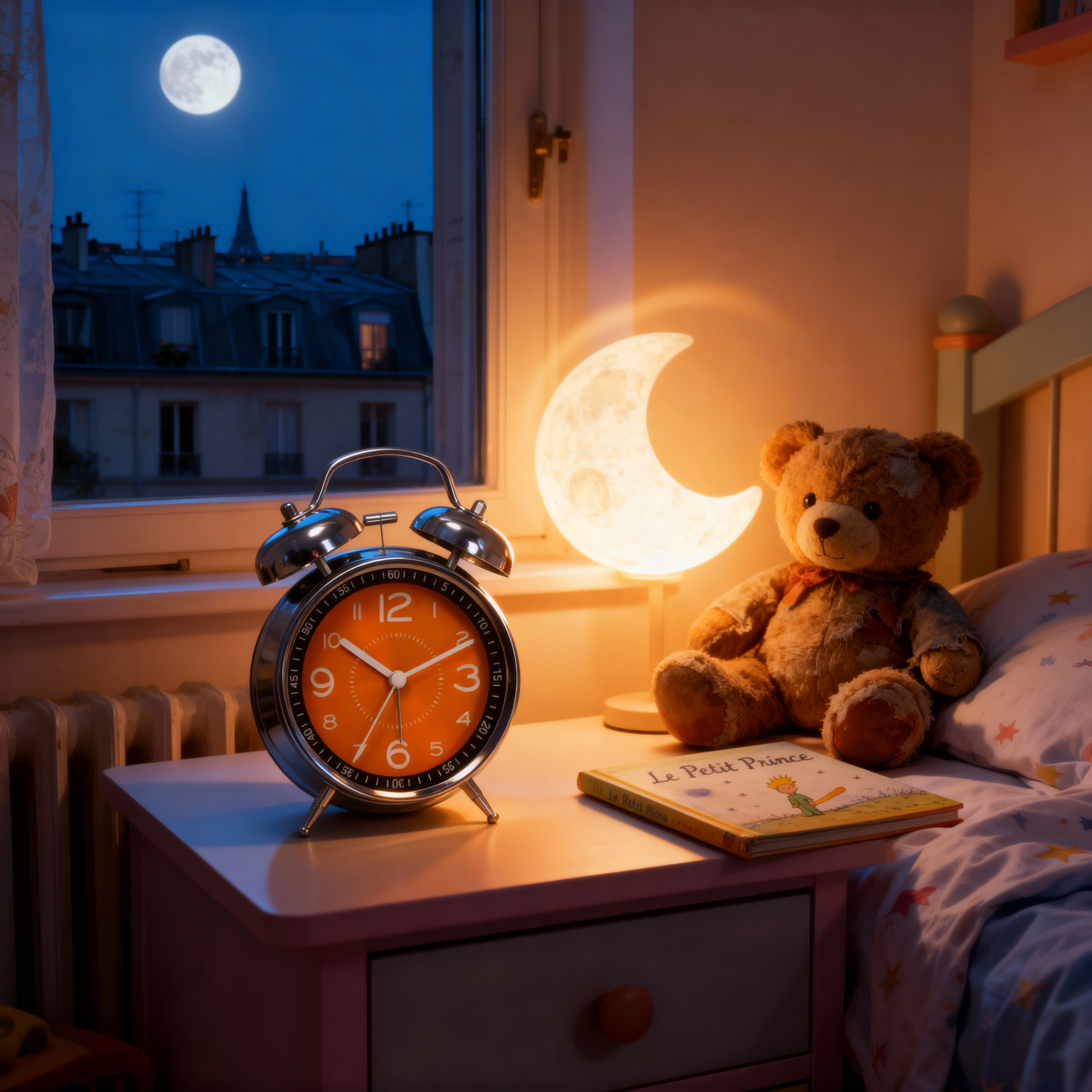 Réveil Silencieux pour Enfants – Design Créatif et Apaisant