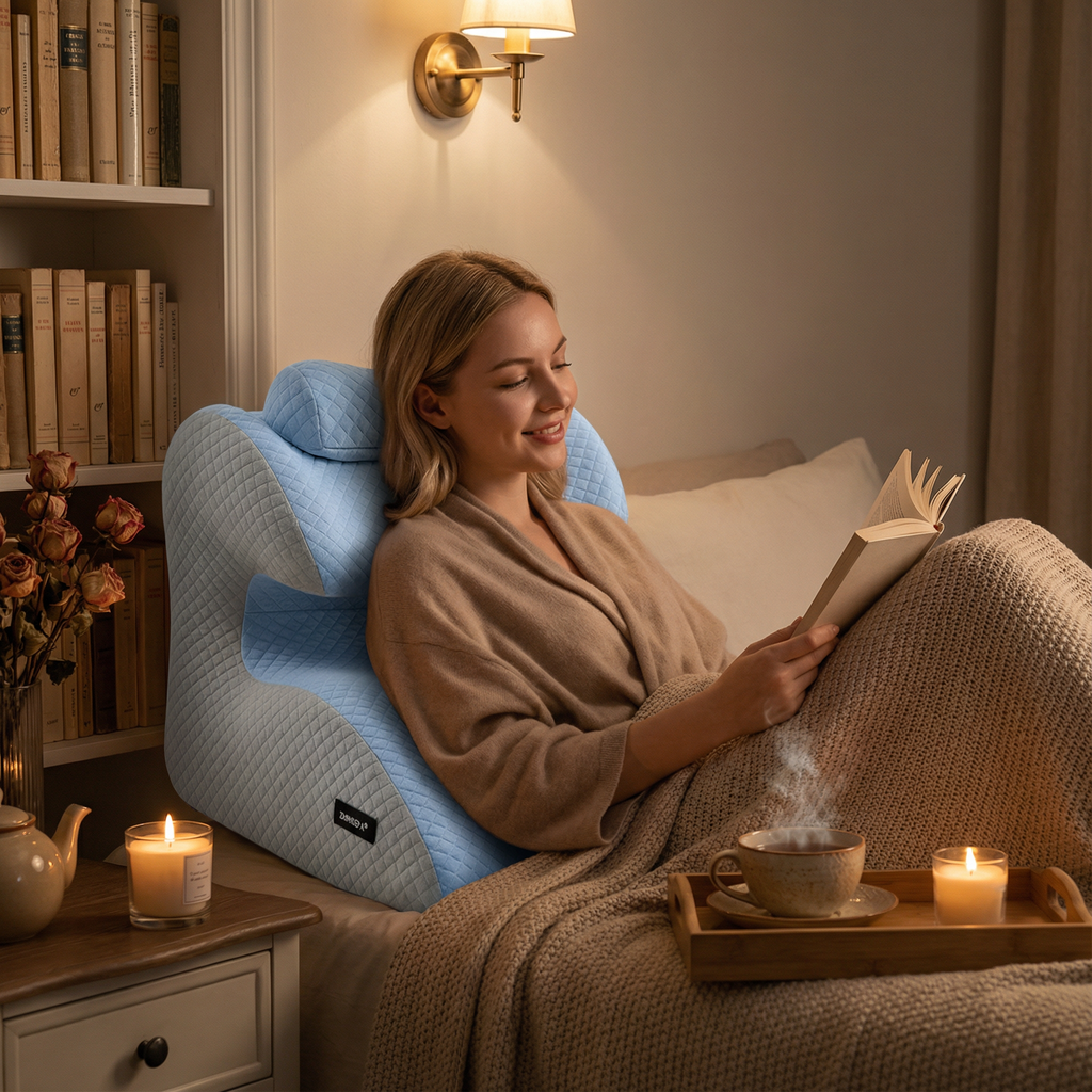 Oreiller ergonomique cervical Homme en mousse à mémoire de forme