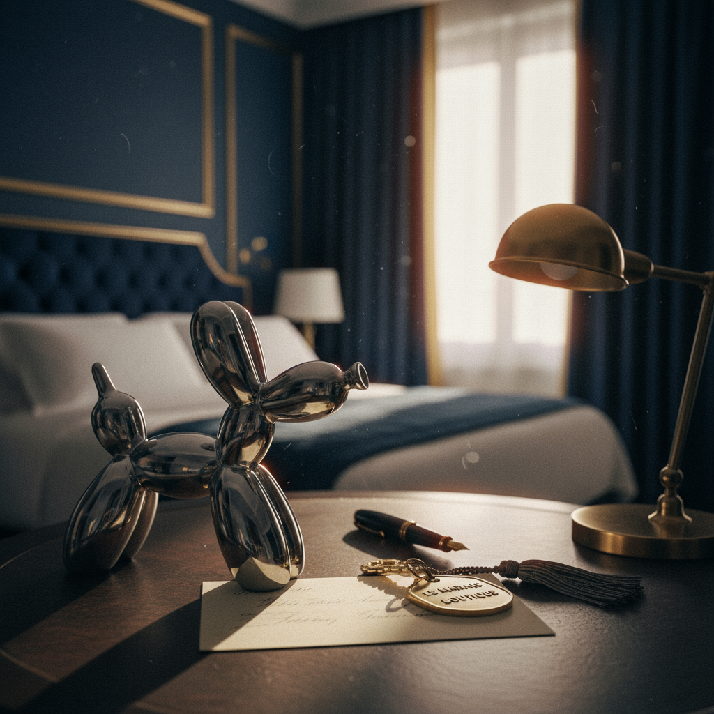 Sculpture Chien Ballon Colorée en Céramique – Déco Moderne