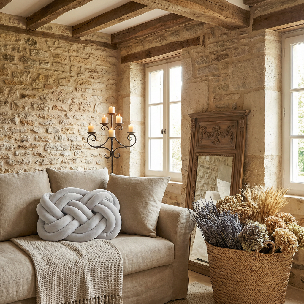 Coussin Décoratif Doux pour Canapé Polyester