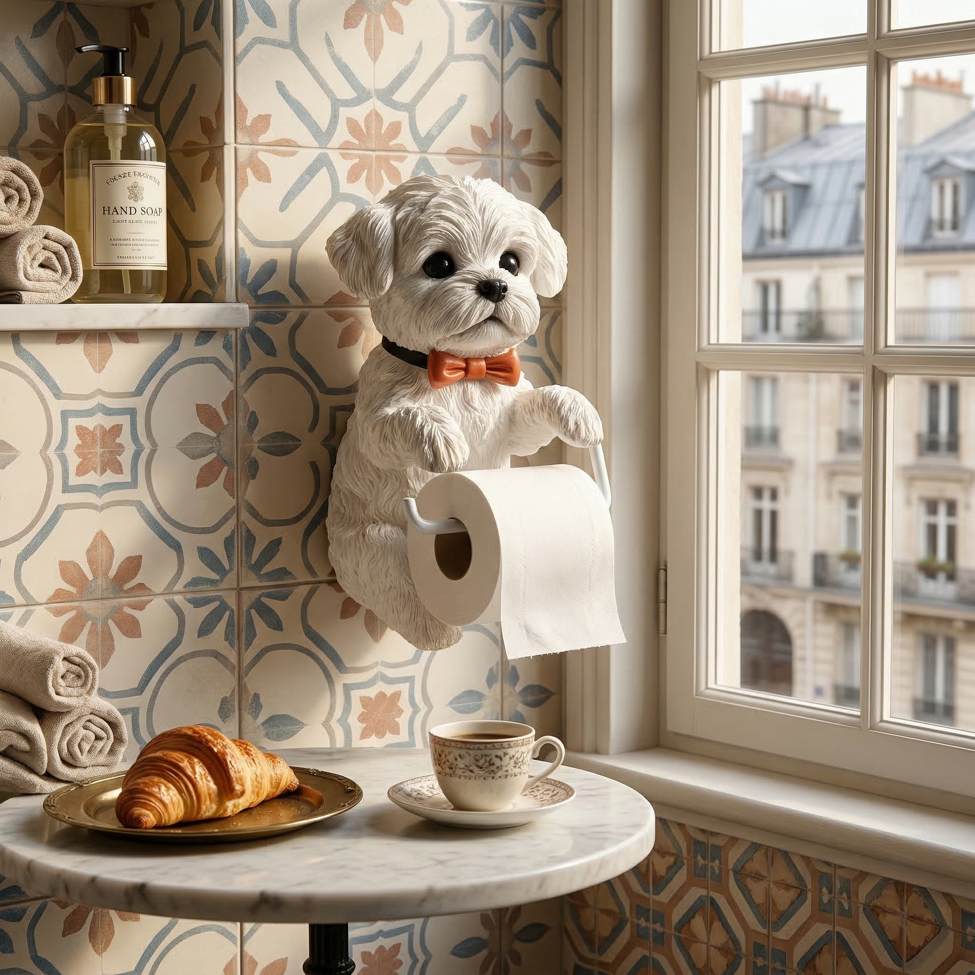 Originelle Wand-Toilettenpapierhalter Welpe