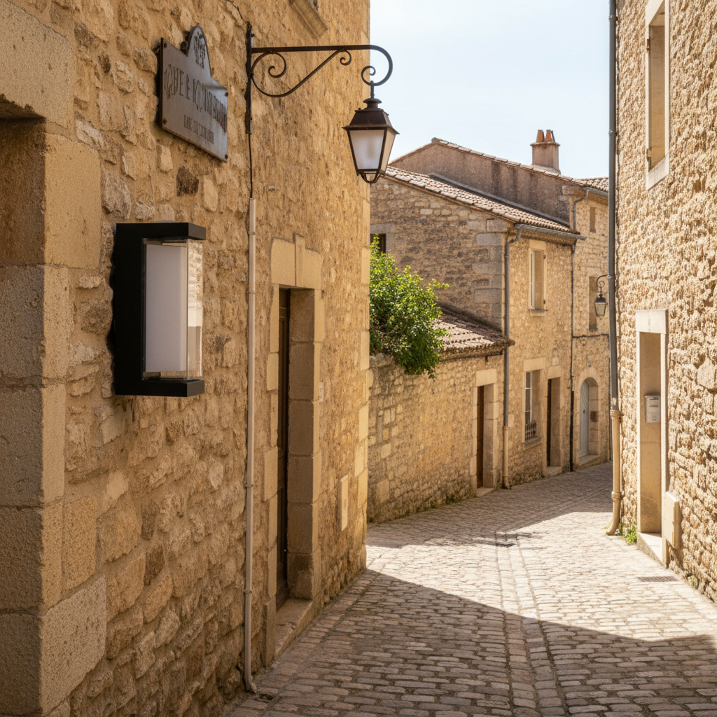 Applique Murale LED Moderne – Intérieur / Extérieur – Aluminium Noir