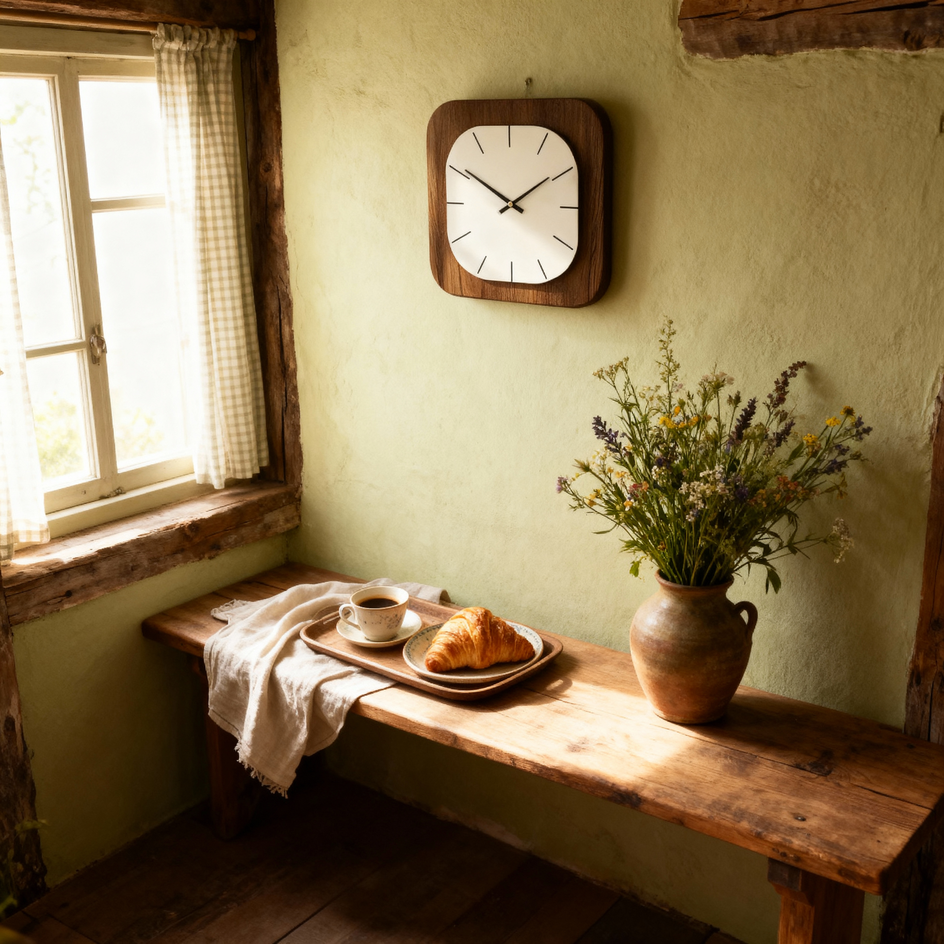 Horloge Murale Design Silencieuse Carrée