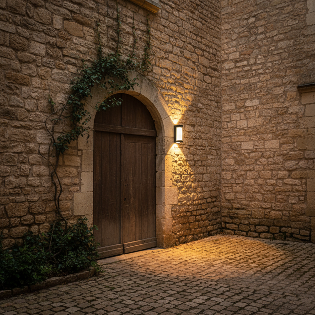 Applique Murale LED Moderne – Intérieur / Extérieur – Aluminium Noir