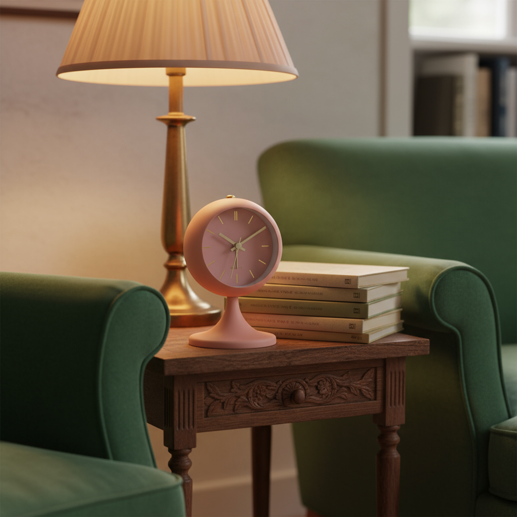 Réveil de Table Élégant – Aiguilles Luminescentes – Style Moderne