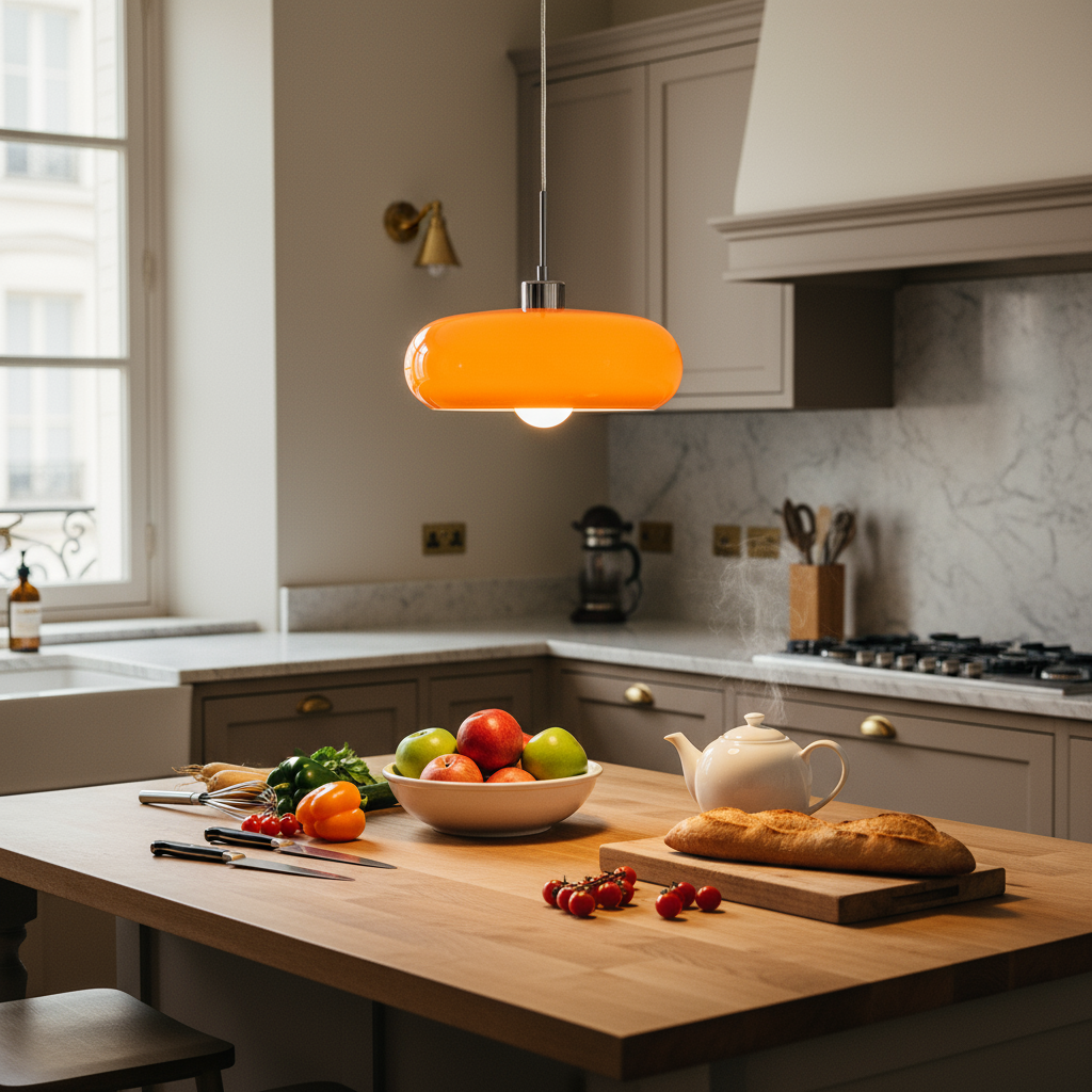 Suspension de plafond en verre – Design moderne