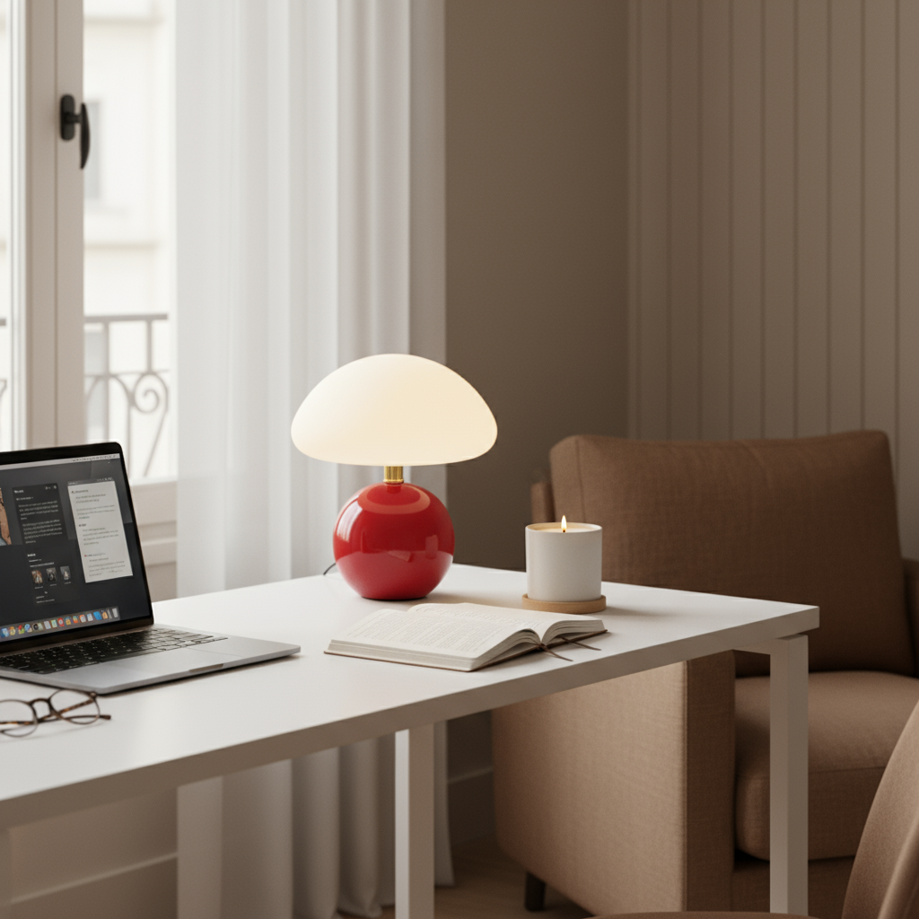 Lampe de Table LED avec Prise USB – Métal et Acrylique