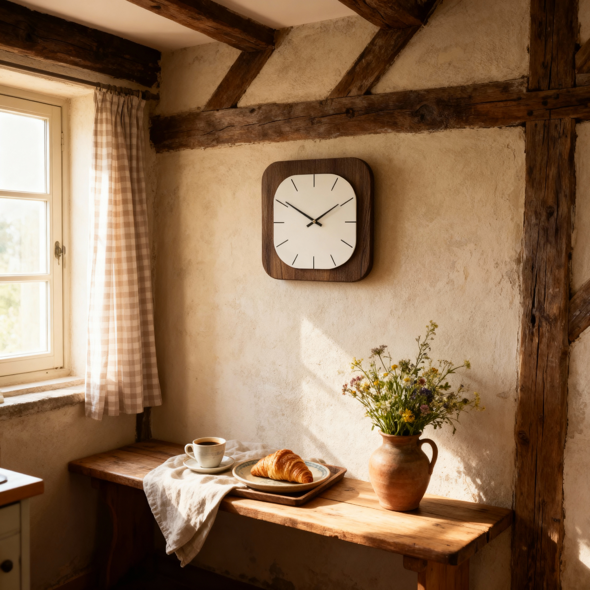 Horloge Murale Design Silencieuse Carrée