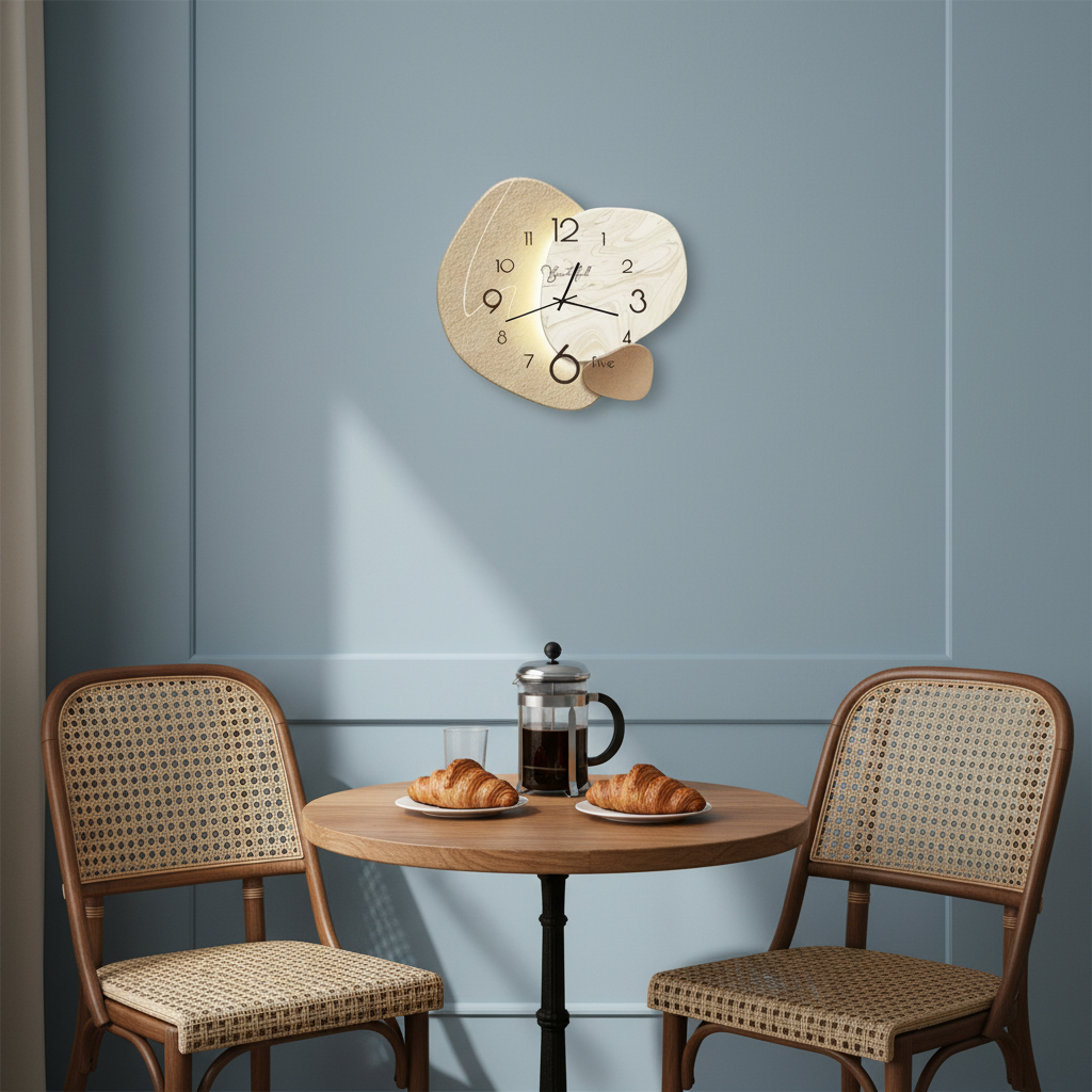 Horloge murale quartz silencieuse – Design moderne