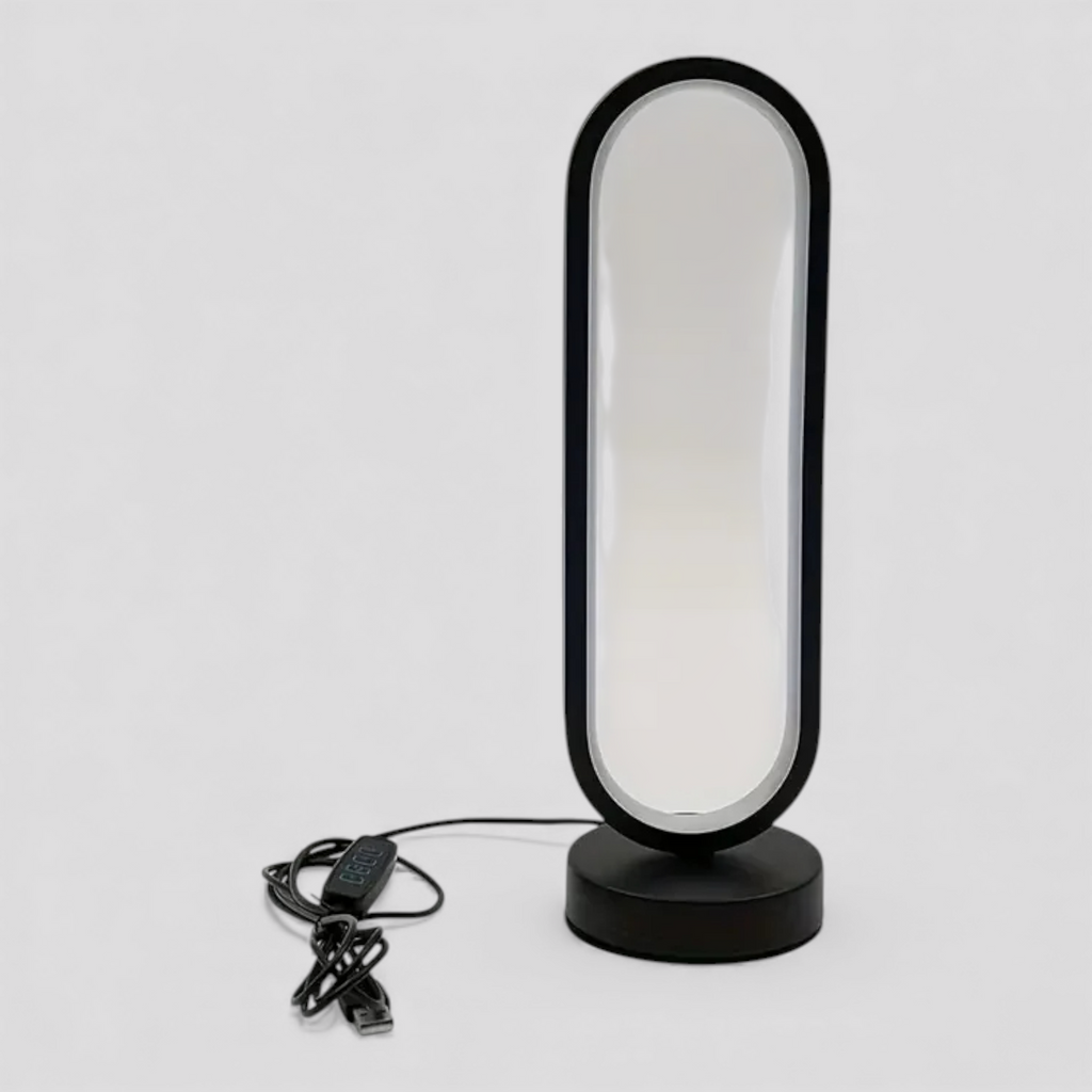 Lampe de Table LED Moderne Noire – Alimentation USB