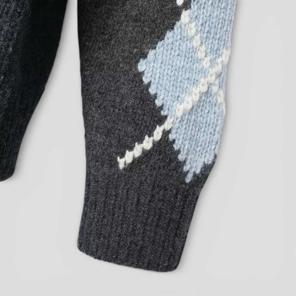 Cardigan Femme Ample Col en V Hivernal Acrylique