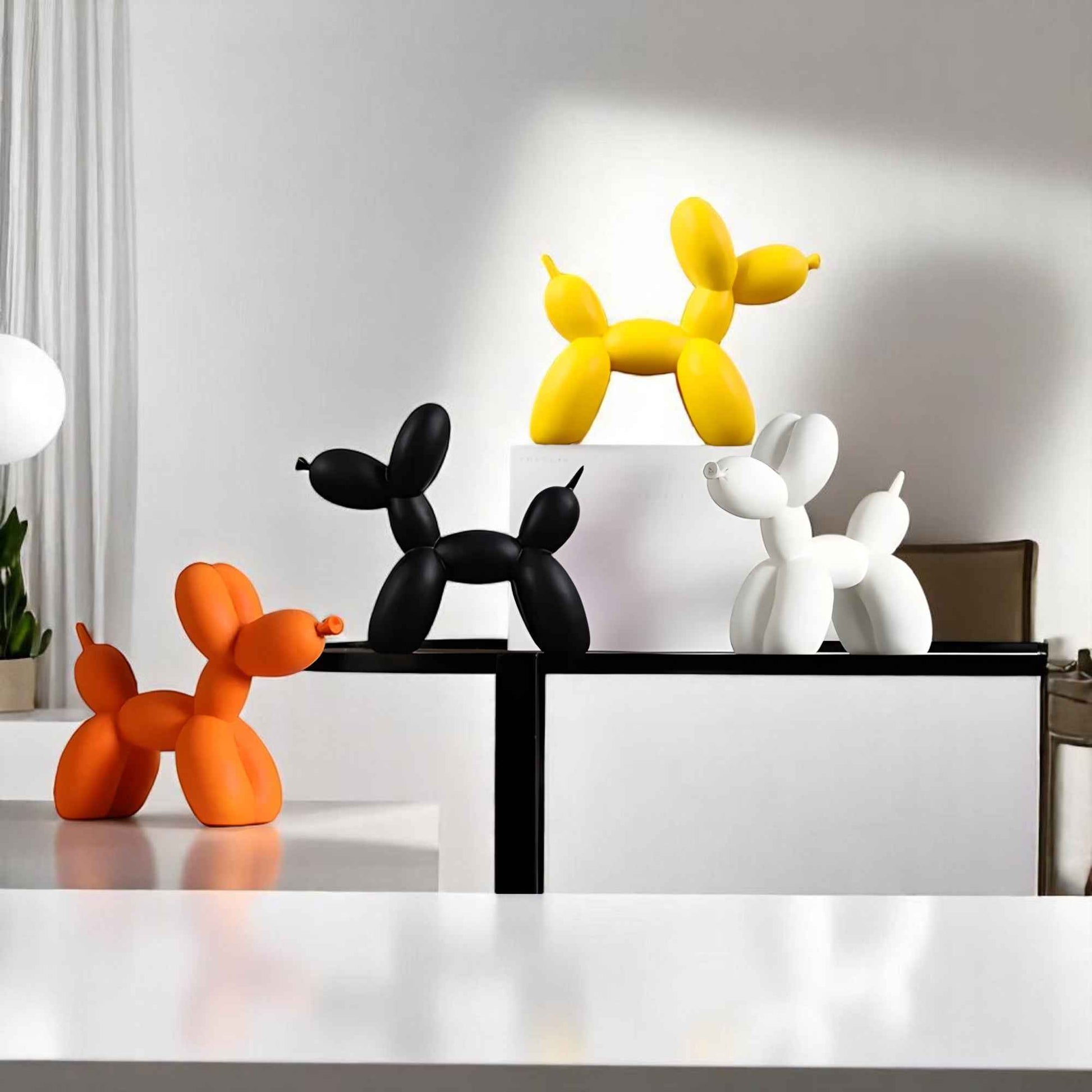Statues et figurines : Décoration de Table Chien Ballon Résine Scandinave dans de Marche Lino