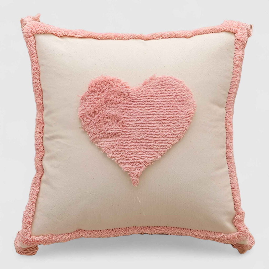 Coussins et Oreillers : Coussin décoratif rose velours capitonné pour un décor élégant dans de Marche Lino