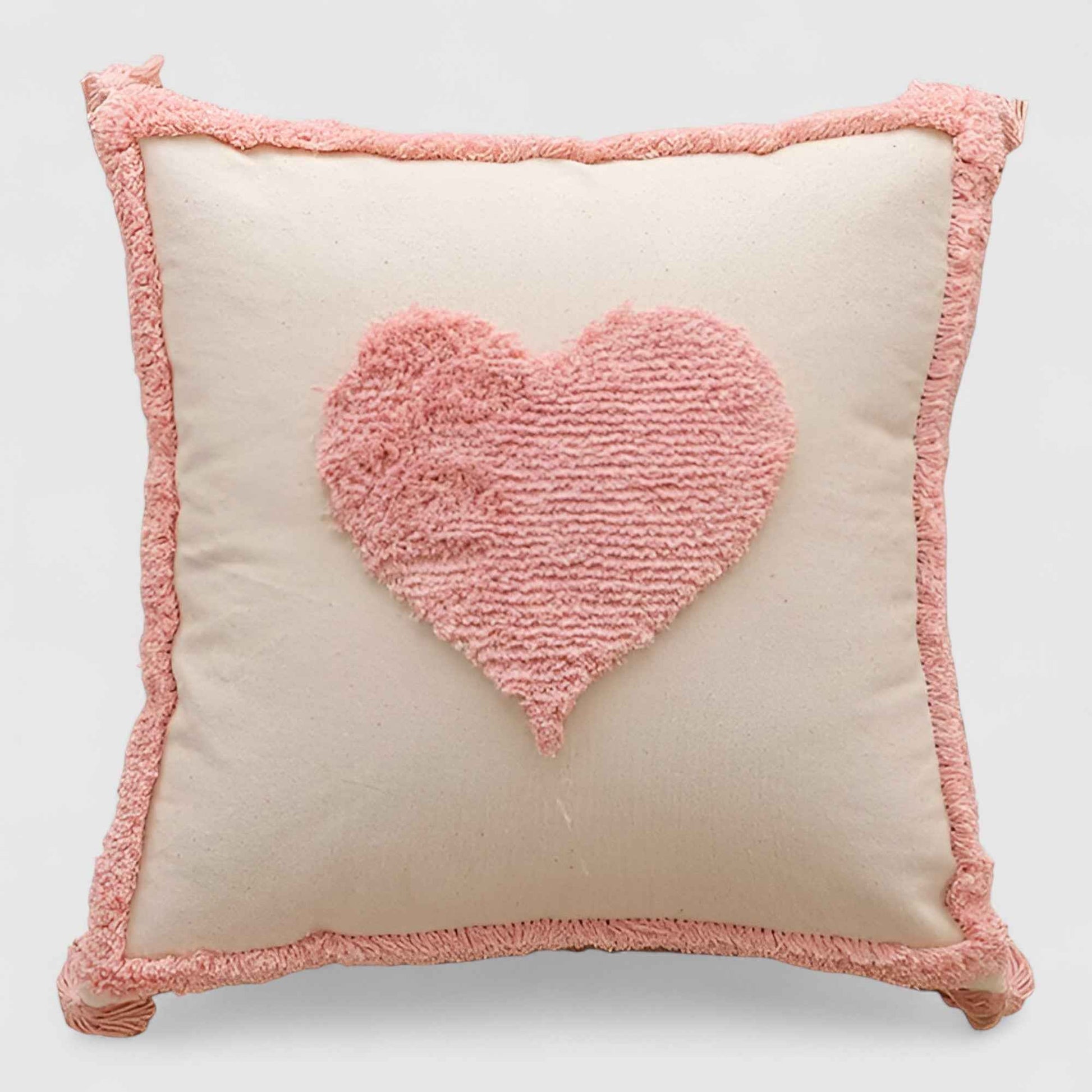 Coussins et Oreillers : Coussin décoratif rose velours capitonné pour un décor élégant dans de Marche Lino