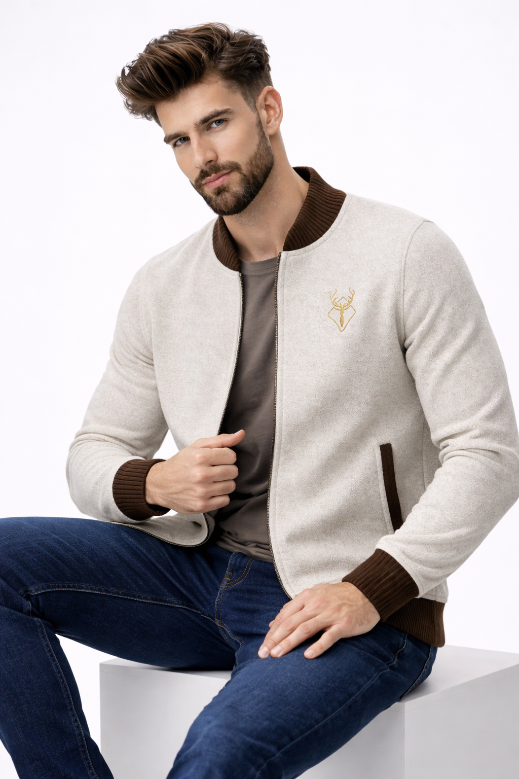 Cardigan Zippé Homme Pratique