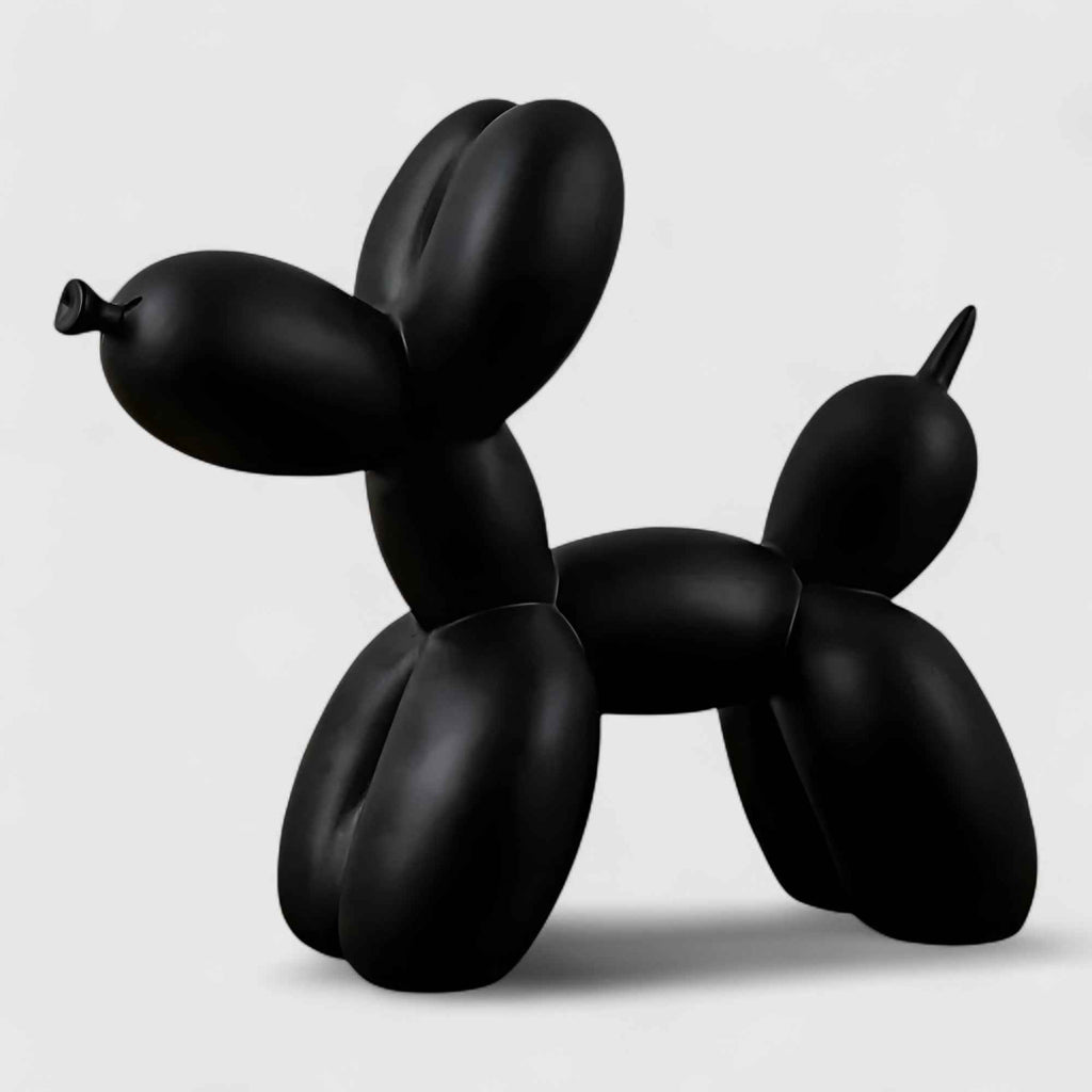 Statues et figurines : Décoration de Table Chien Ballon Résine Scandinave dans Noir de Marche Lino