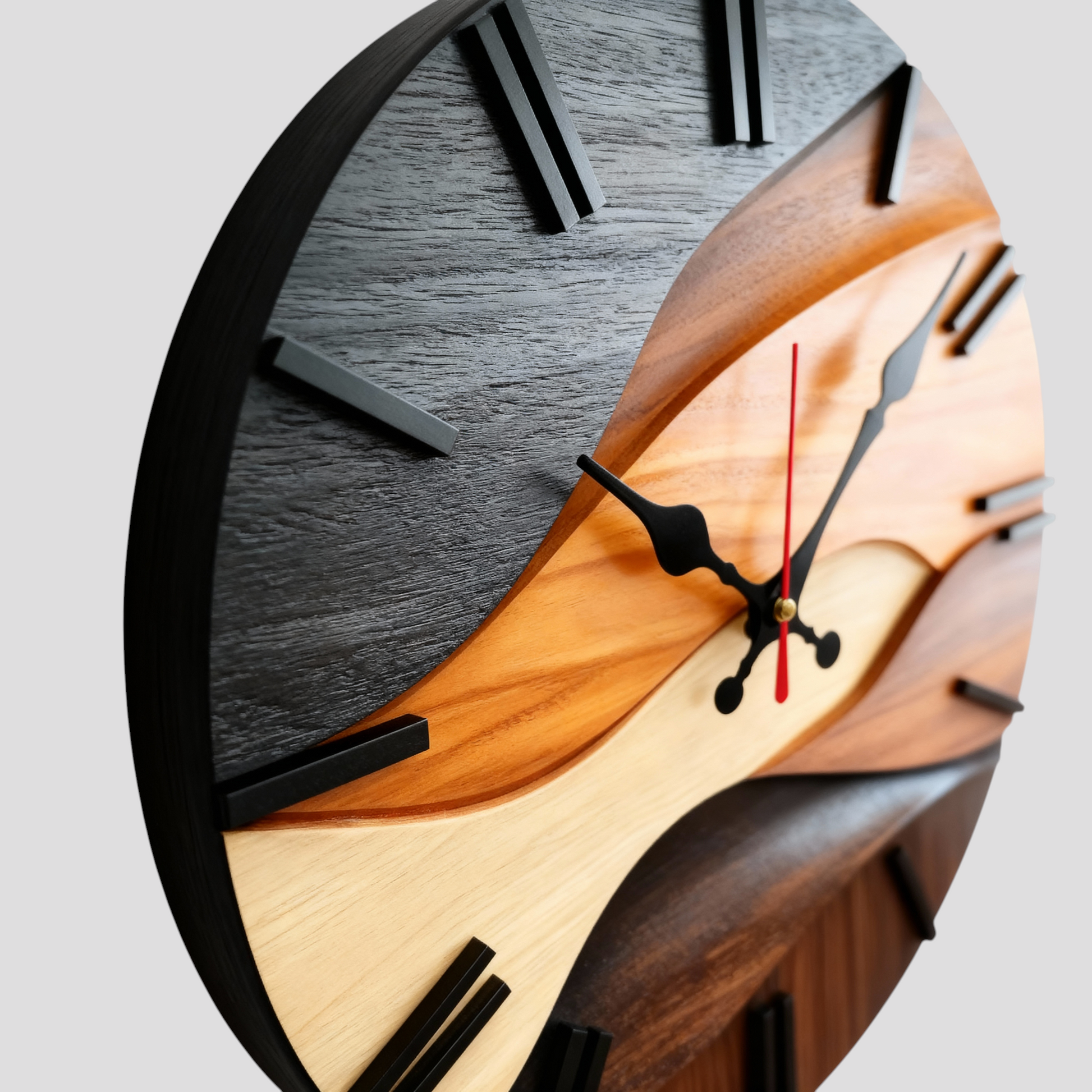 Watch Murale en Bois – Forme Ronde, Style Moderne