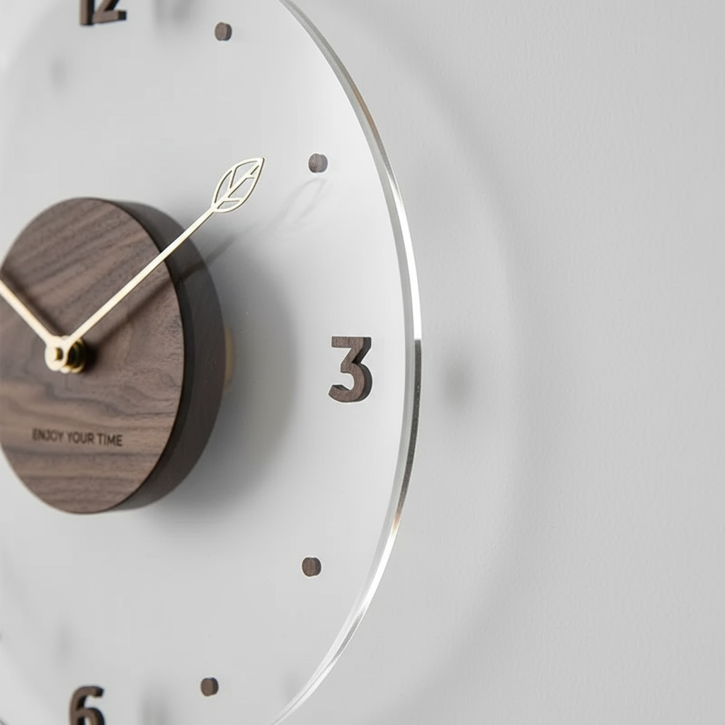 Watch Murale Minimaliste en Bois – Style Épuré