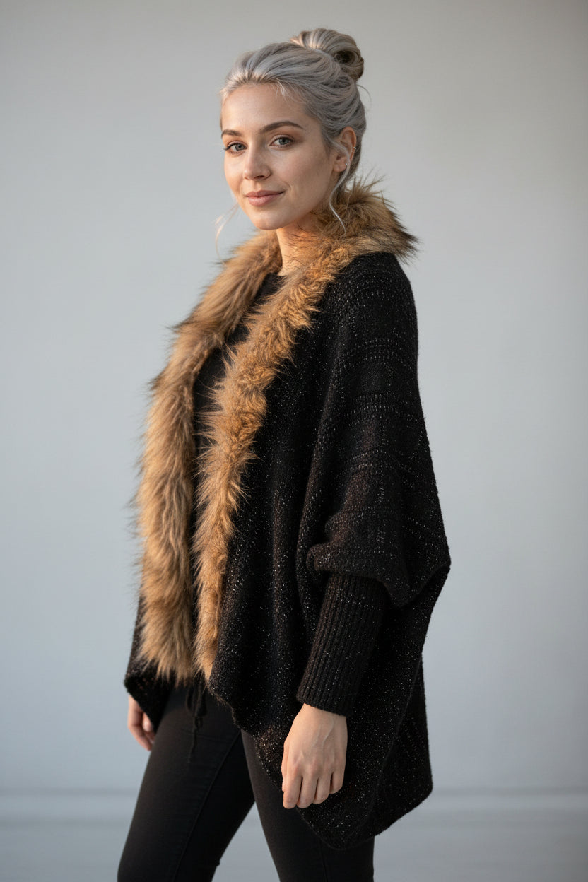 Cardigan Femme à Col Long