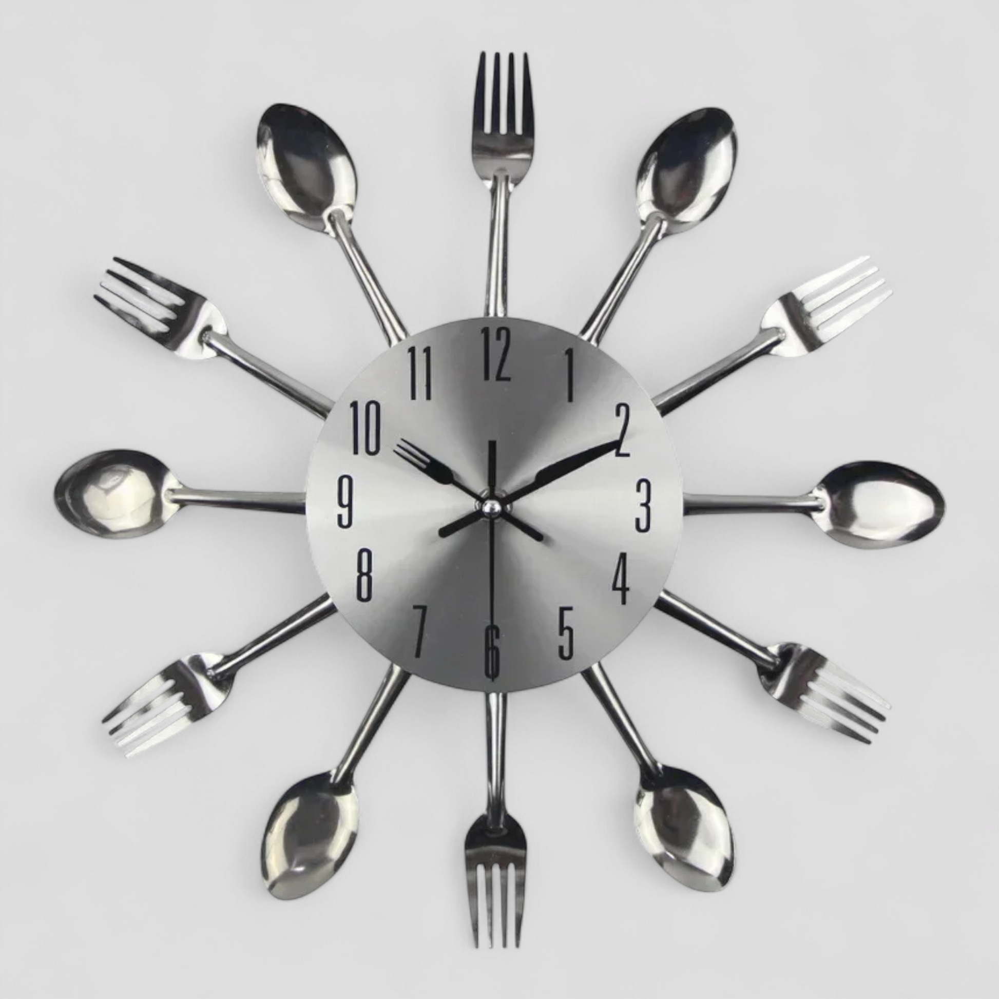 Horloge Murale Métallique au Design Minimaliste – 12 Pouces