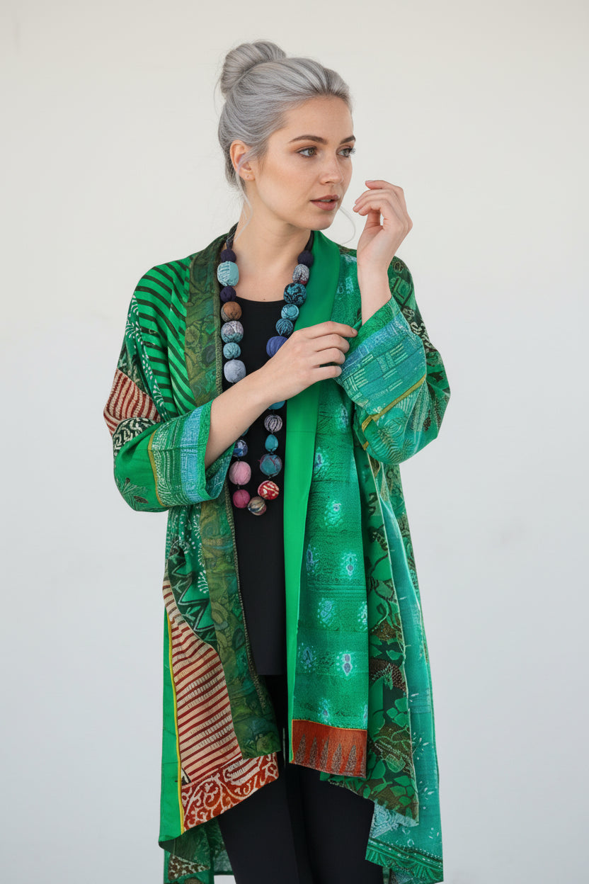 Cardigan Femme Élégeant Col Montant Coton
