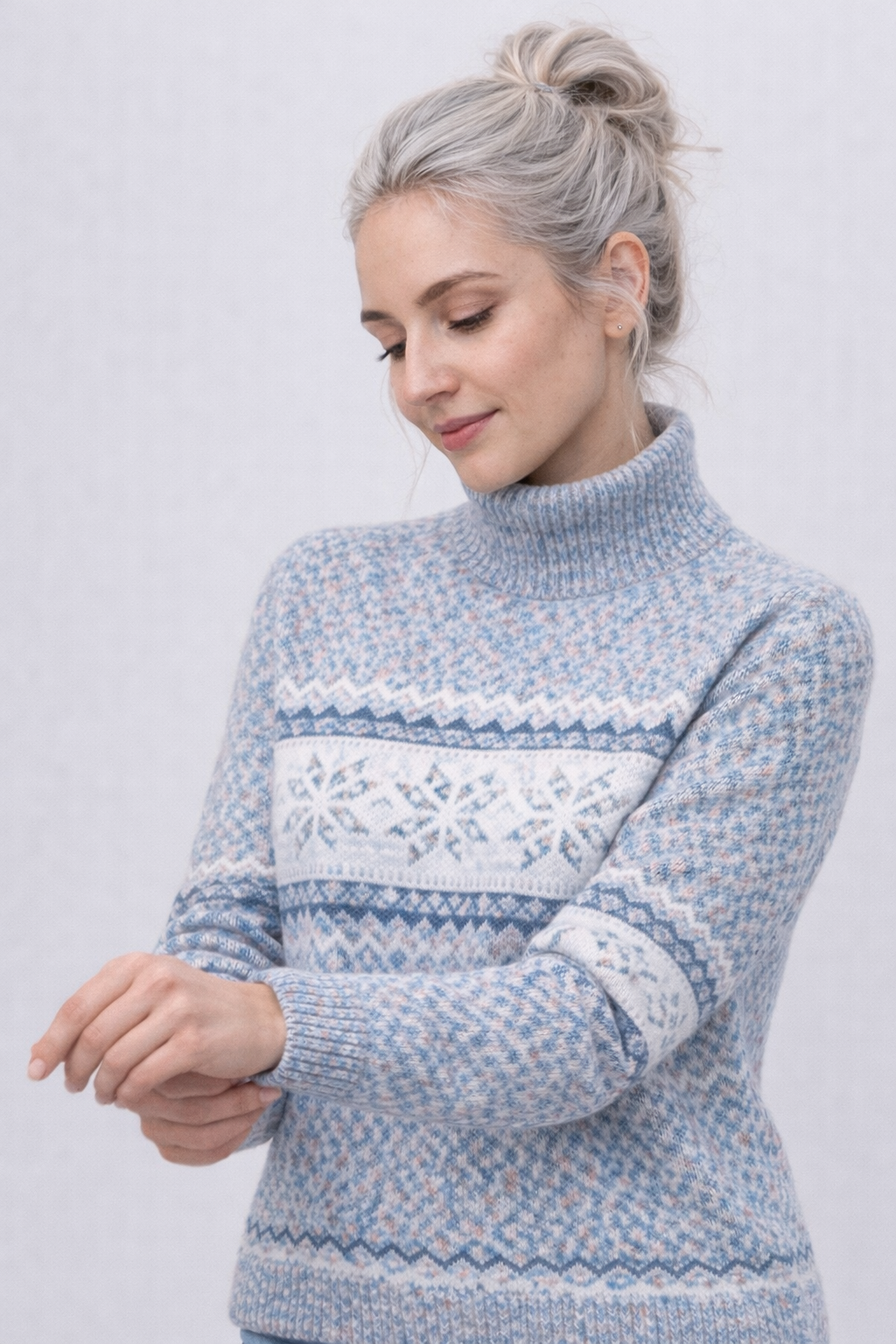 Vintage Weihnachts-Pullover Damen weich & warm gestrickt, originelles Muster – ideal für Feste