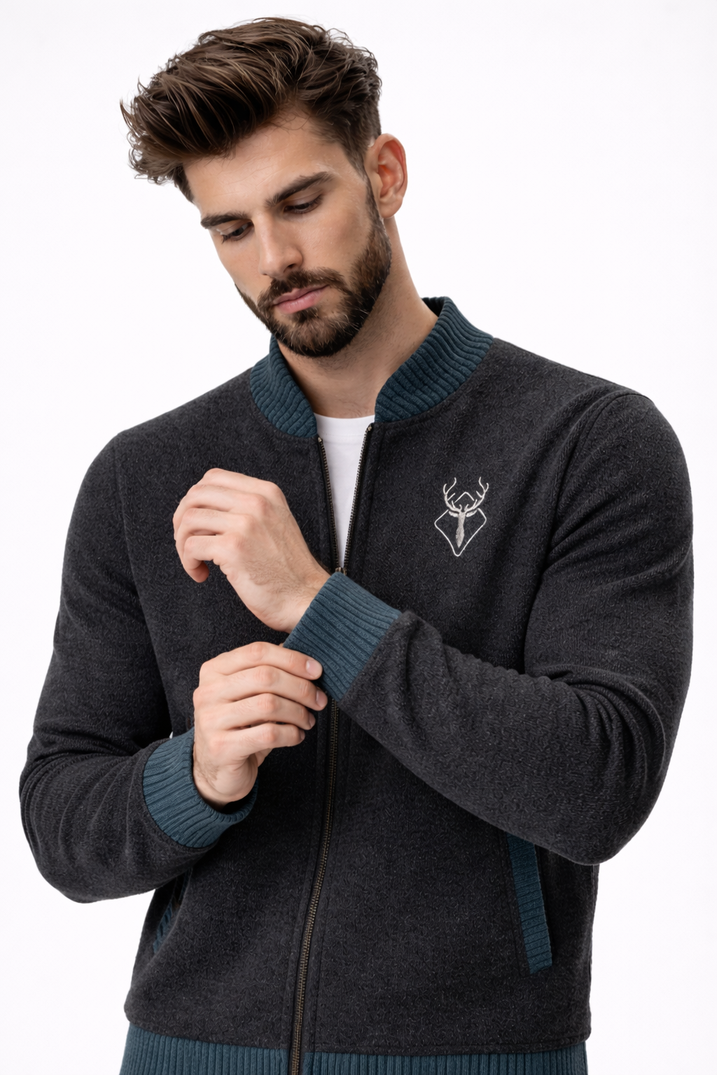 Cardigan Zippé Homme Pratique