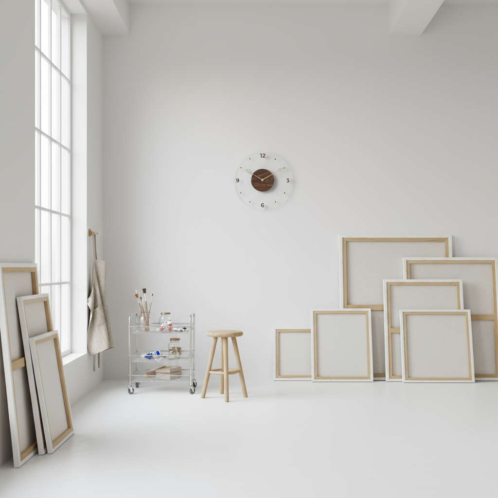 Watch Murale Minimaliste en Bois – Style Épuré