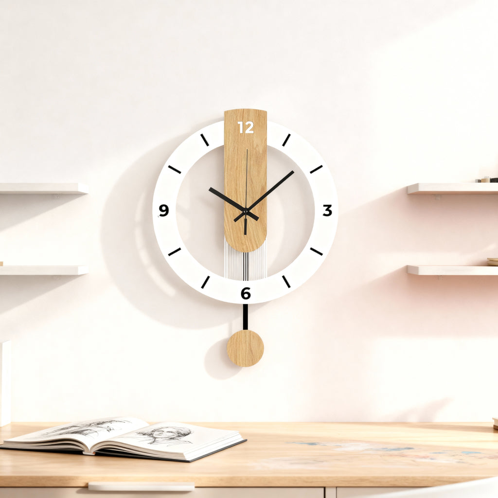 Horloge Murale Design Silencieuse en Acrylique
