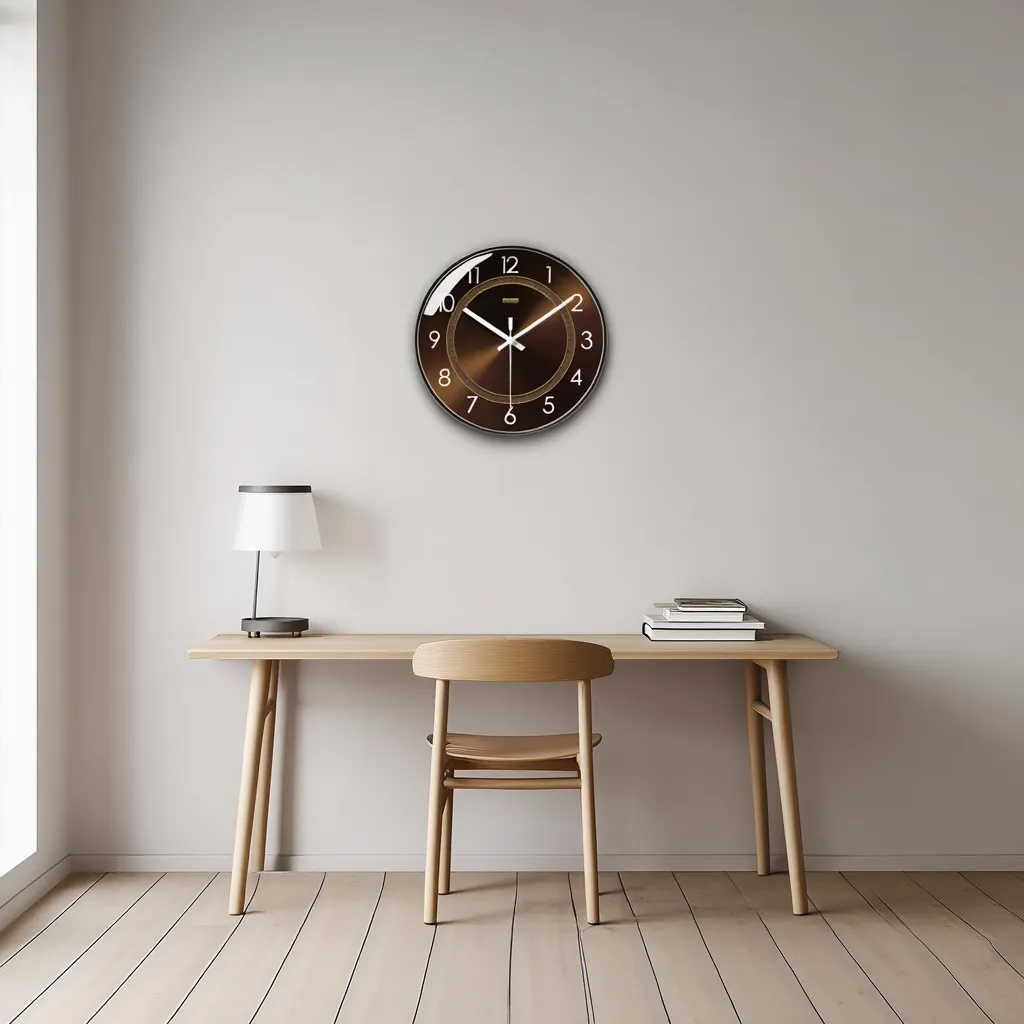 Horloge Murale Design Élégante en Verre