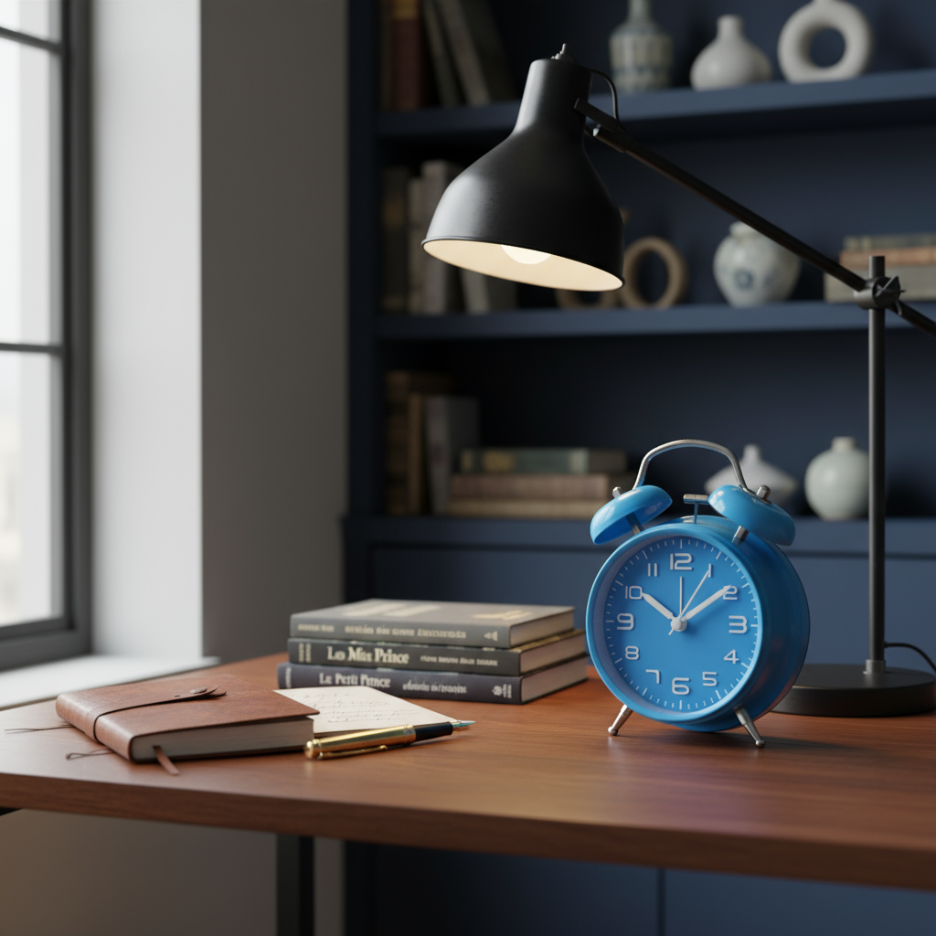 Réveil Lumineux à Double Cloche with Alarme Forte