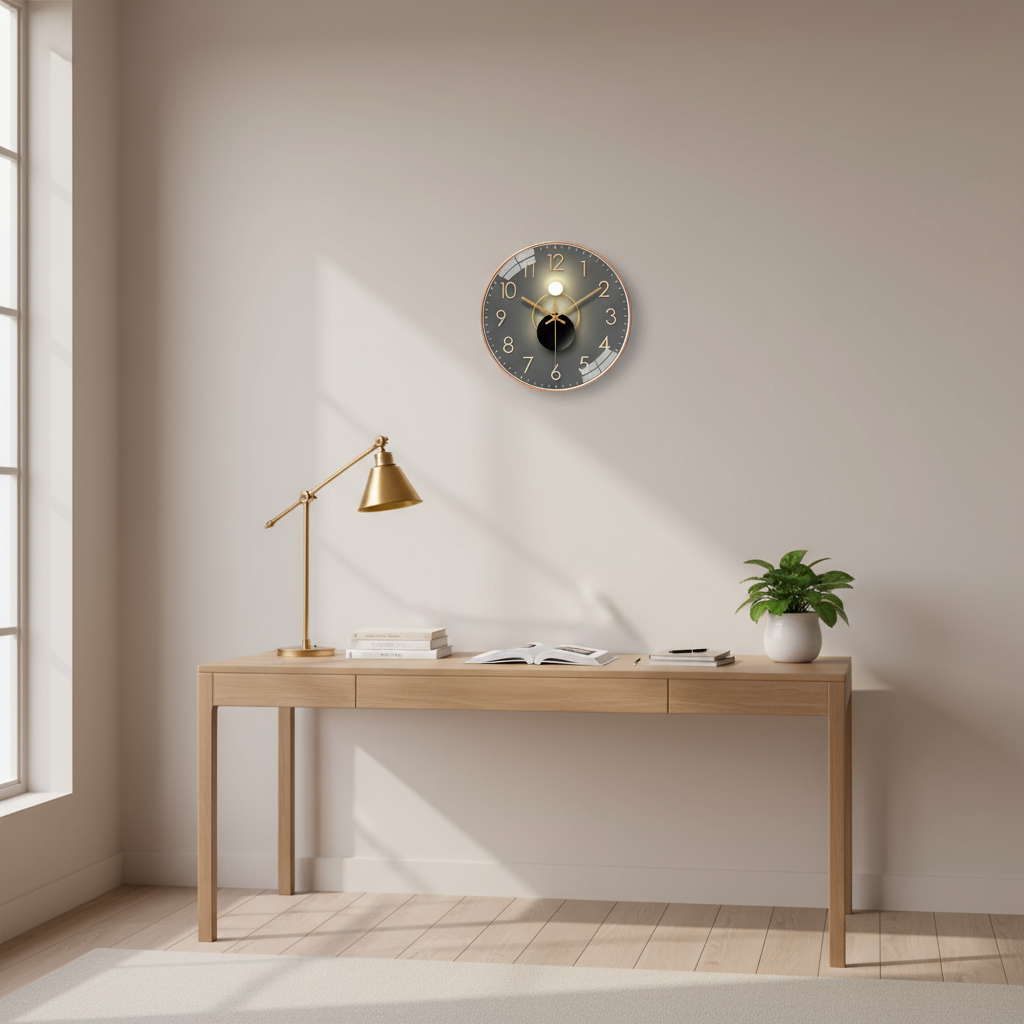 Horloge Murale Silencieuse au Design Minimaliste – Moderne et Discrète