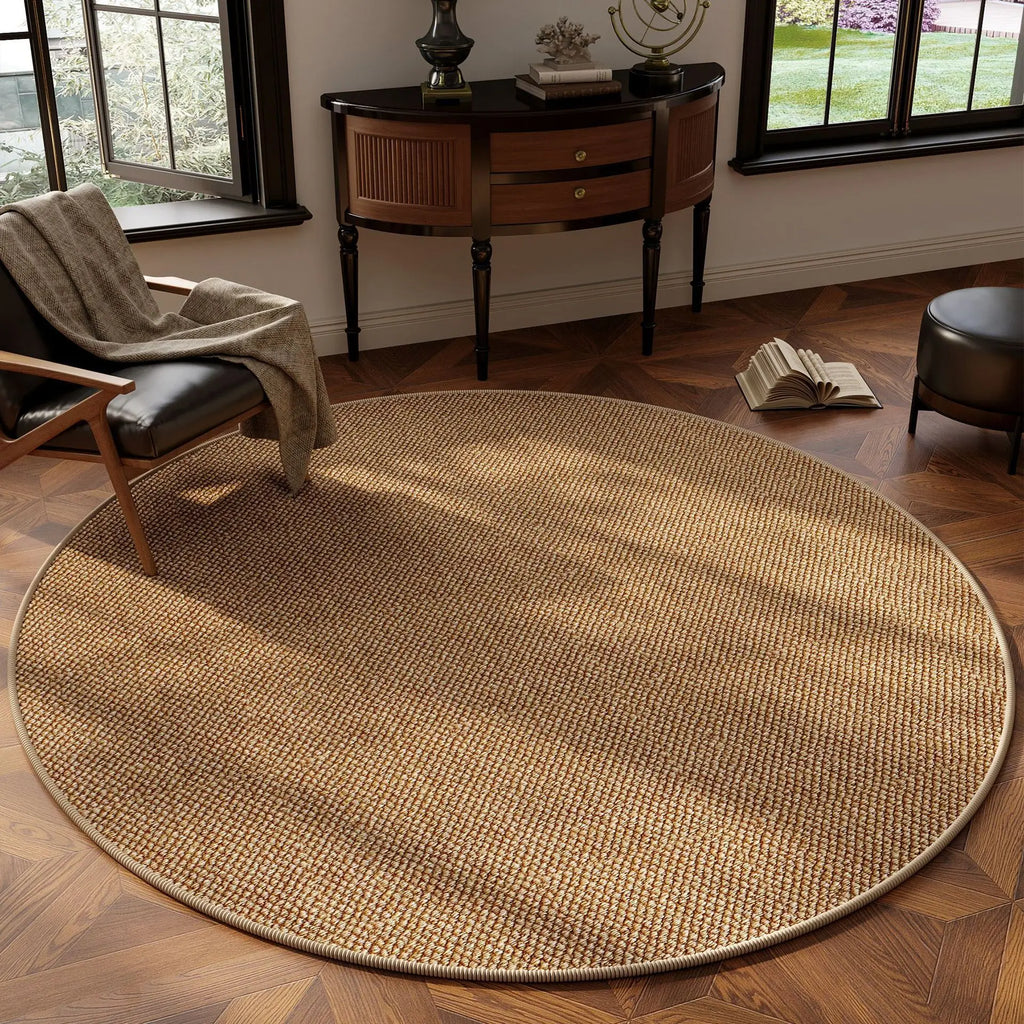 Tapis Rond Moderne Pour Salon Élégant 0