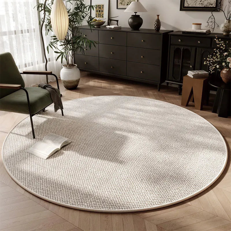 Tapis Rond Moderne Pour Salon Élégant 1