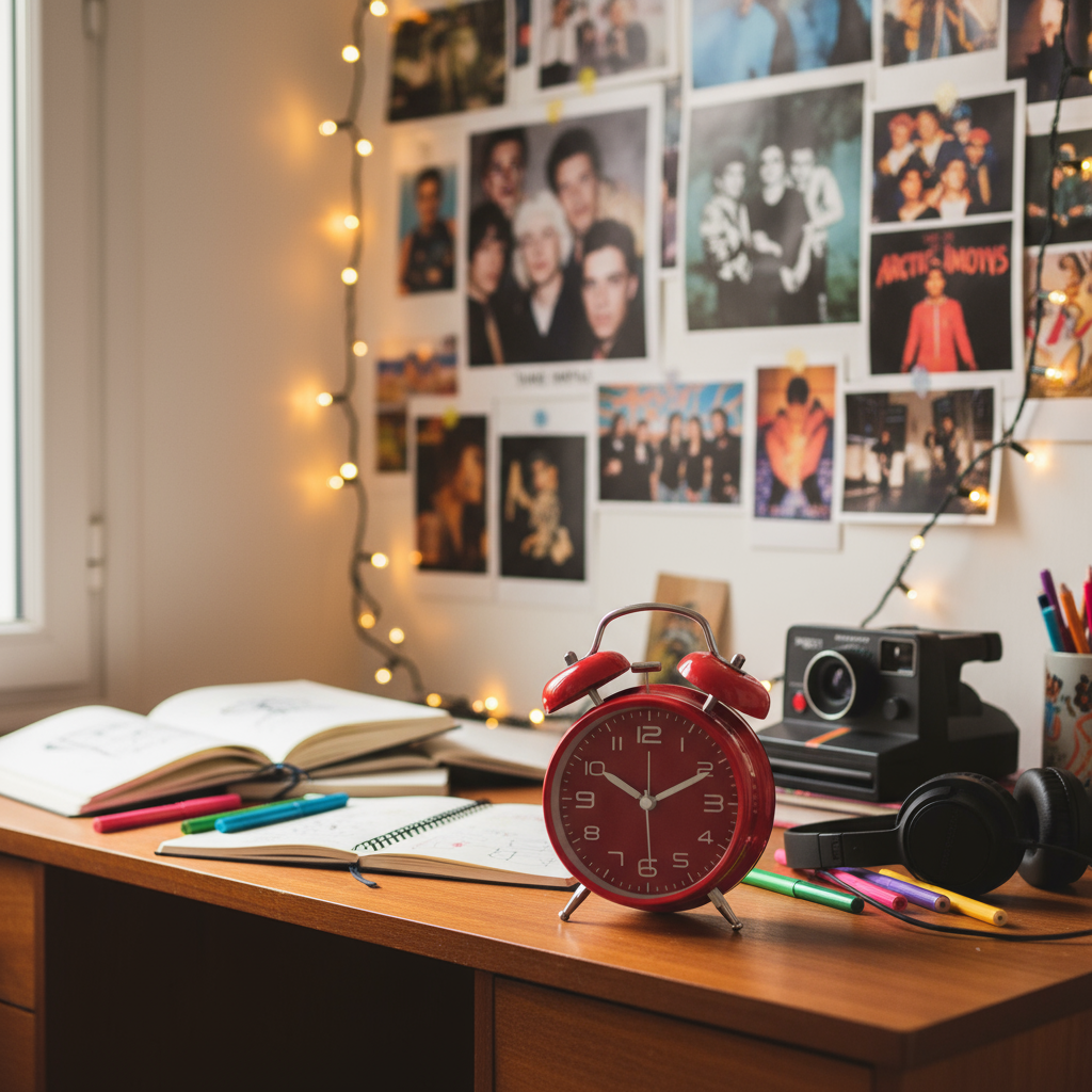 Réveil Lumineux à Double Cloche with Alarme Forte