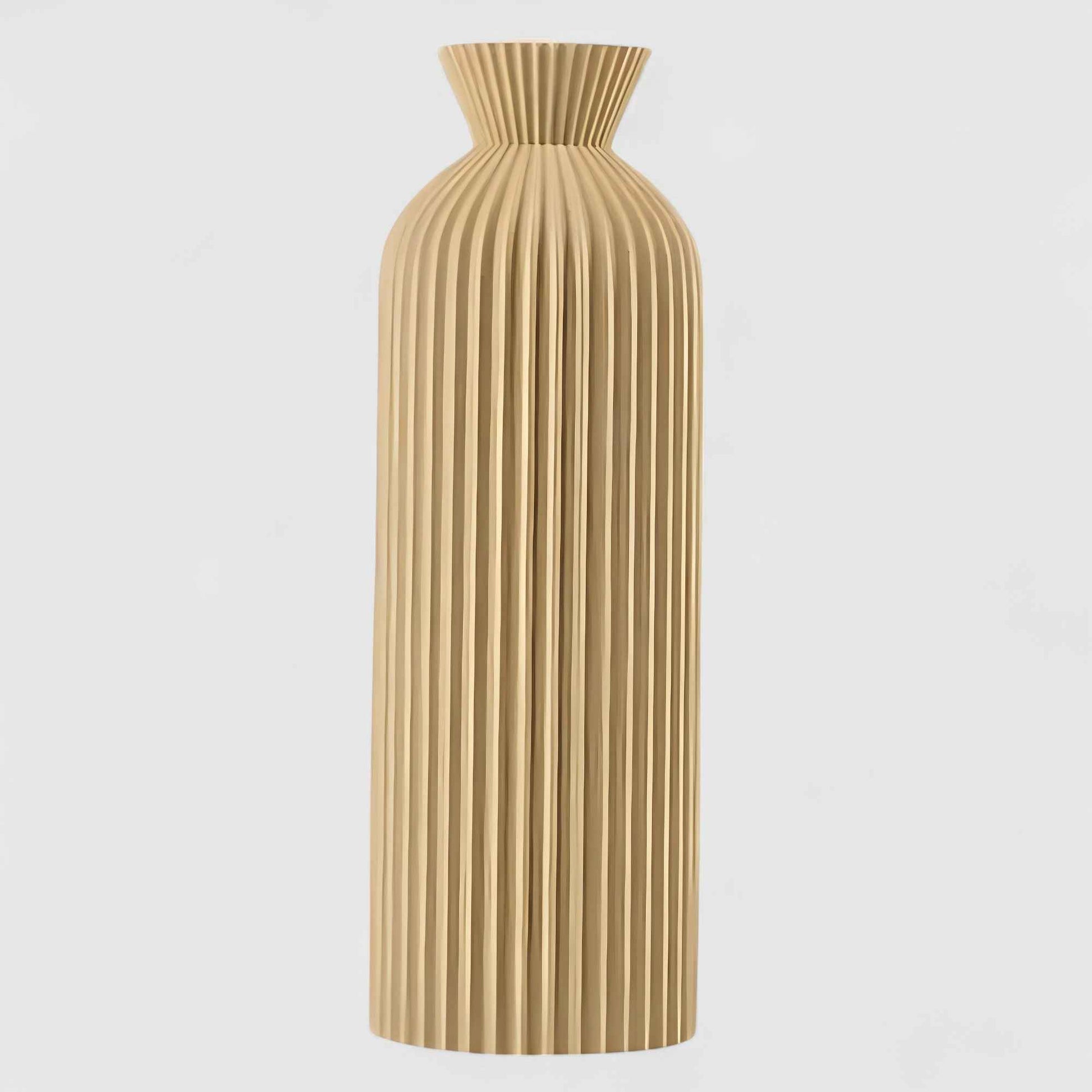 Vases : Vase Décoratif en Céramique Moderne dans Kaki-L de Marche Lino