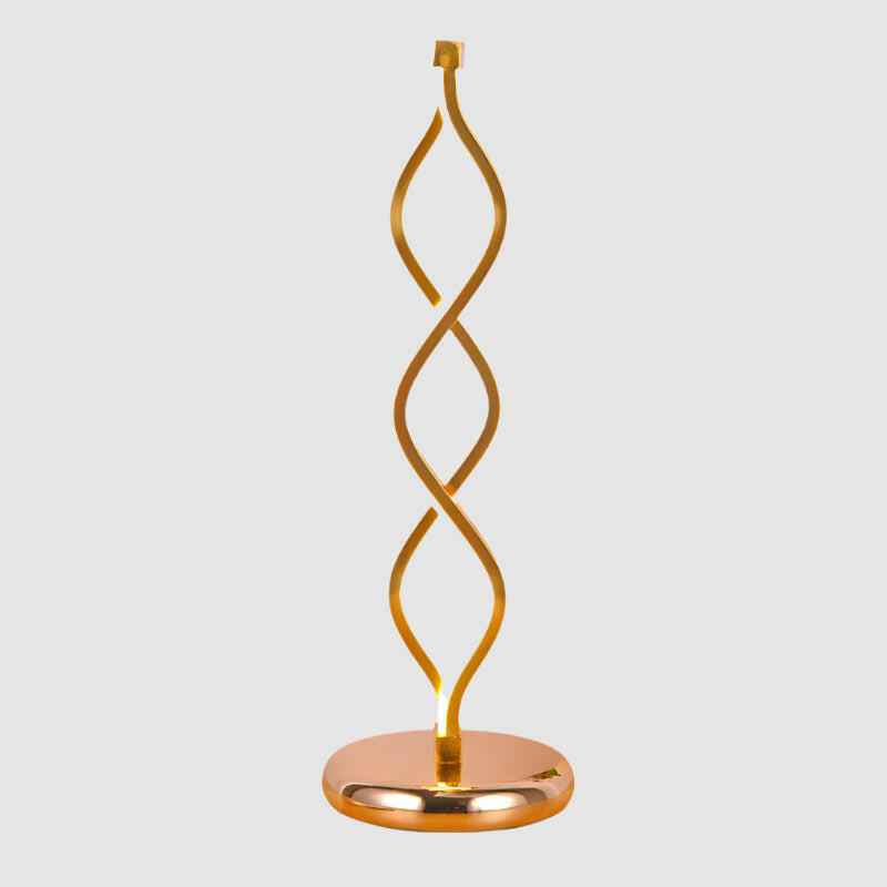 Table Lamp : VegaGlow Lampe de Table Art Déco Moderne avec Bande Dorée - Élégance et Style Moderne dans de Marche Lino