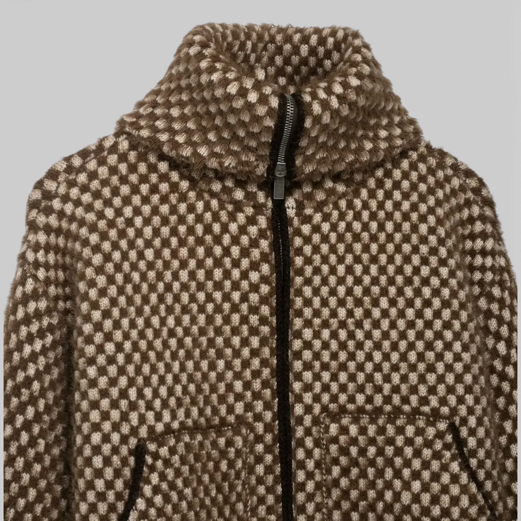 Schicke Damenjacke mit hohem Kragen – Komfort und Eleganz