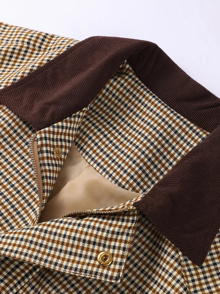 Veste Femme Vintage Décontractée à Poches 5