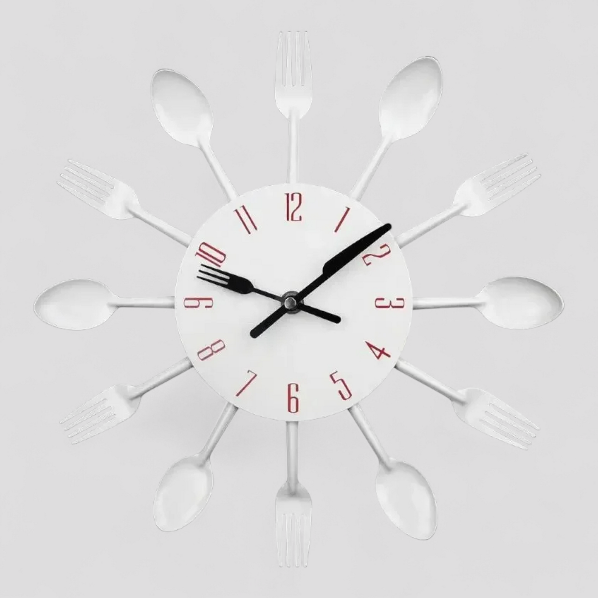 Horloge Murale Métallique au Design Minimaliste – 12 Pouces