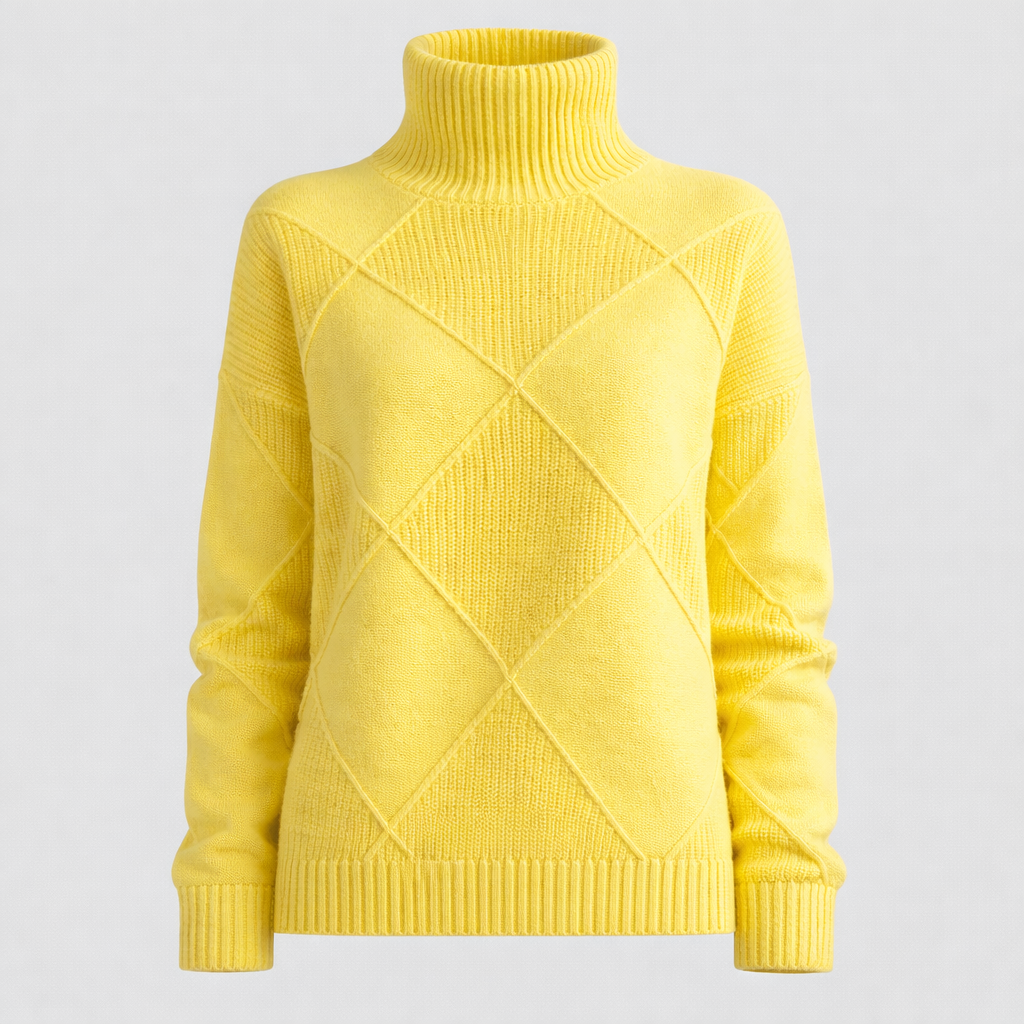 Pull Femme Col Roulé Confortable Garde-Robe Féminine