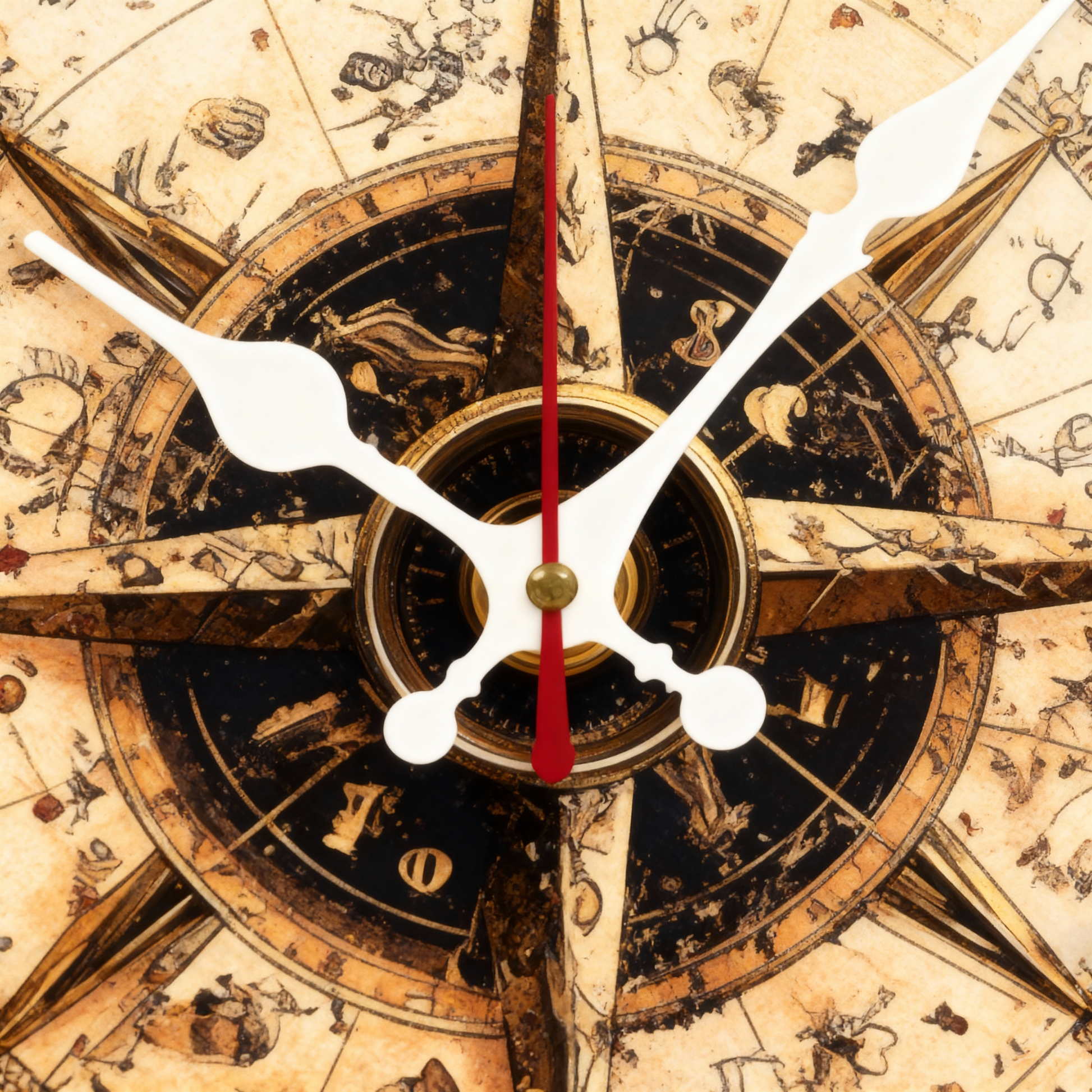 Watch Murale Ronde en Bois Naturel – Silencieuse, 25 cm