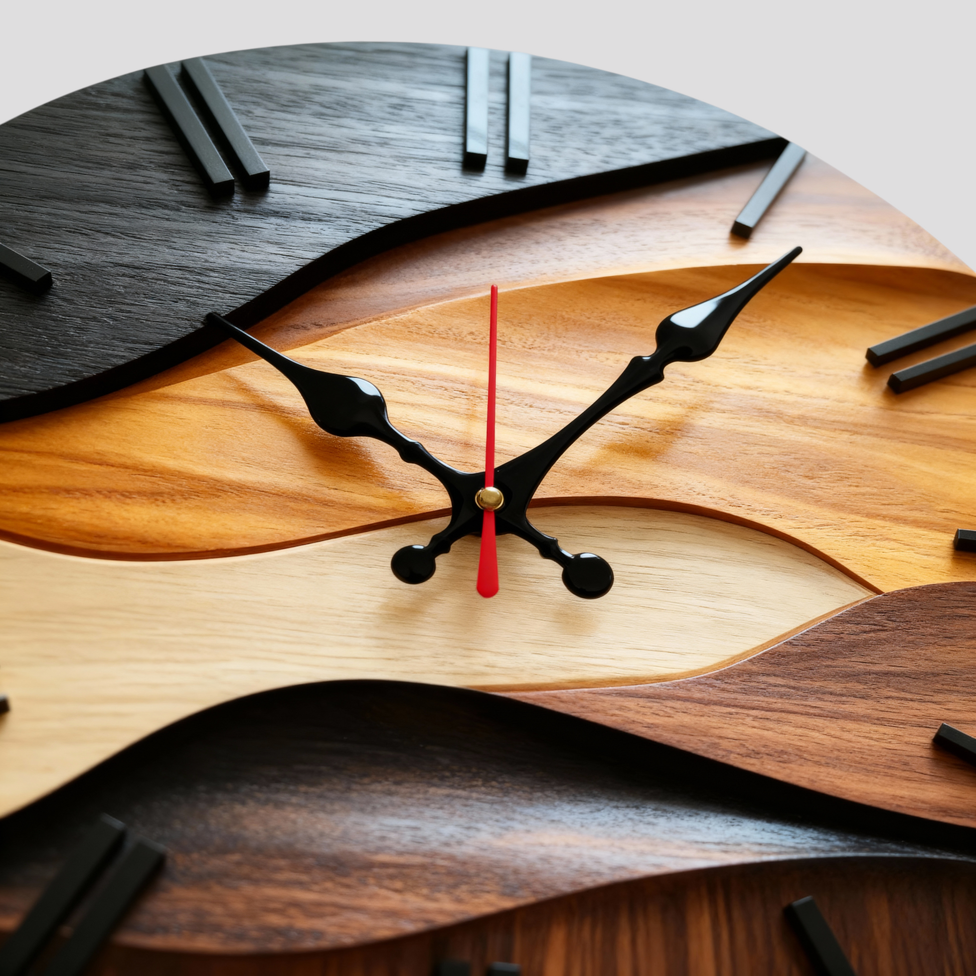 Watch Murale en Bois – Forme Ronde, Style Moderne