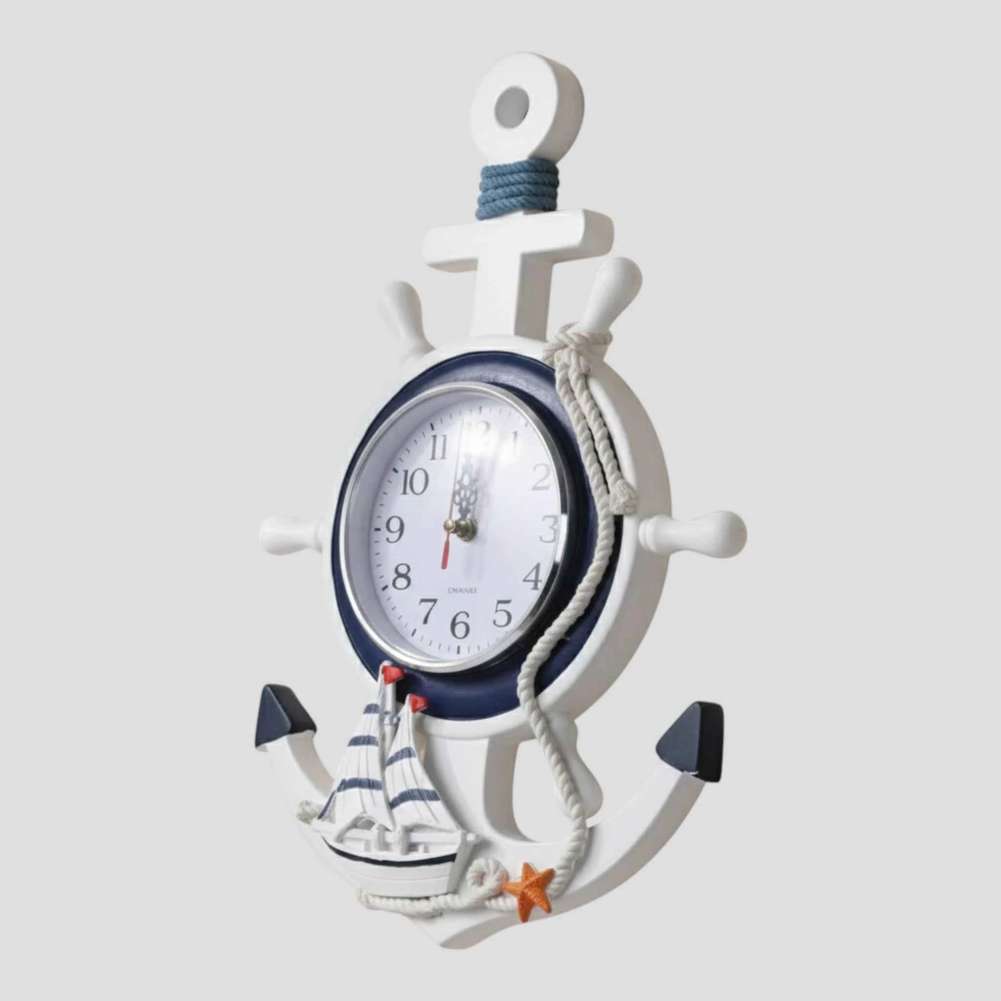 Horloge Murale Décorative en Forme d’Ancre