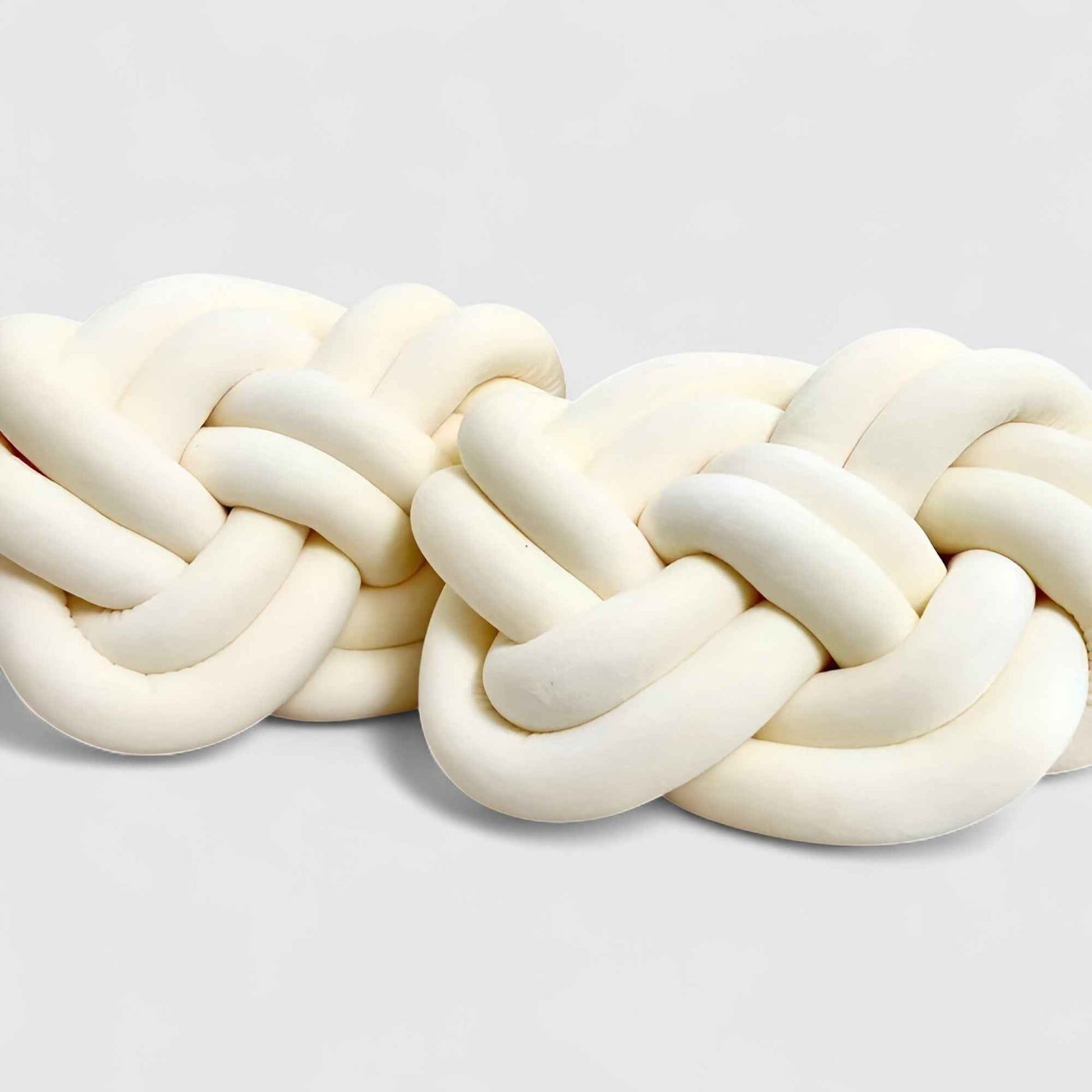 Coussins décoratifs : Ensemble Oreillers Décoratifs Peluche - 2 Oreillers Doux et Chic dans Crème Blanc de Marche Lino