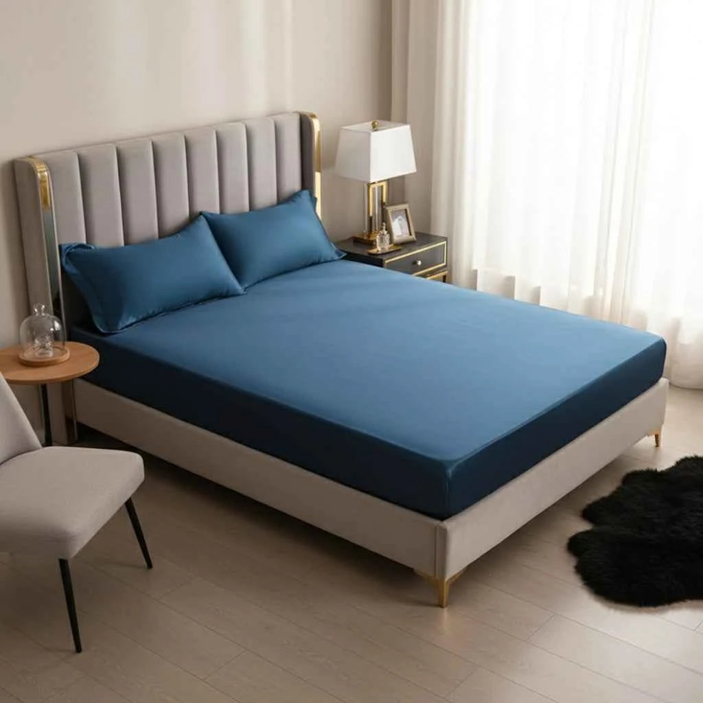 Drap-Housse Style Européen – Tissu Polyester Doux avec Coins Élastiques