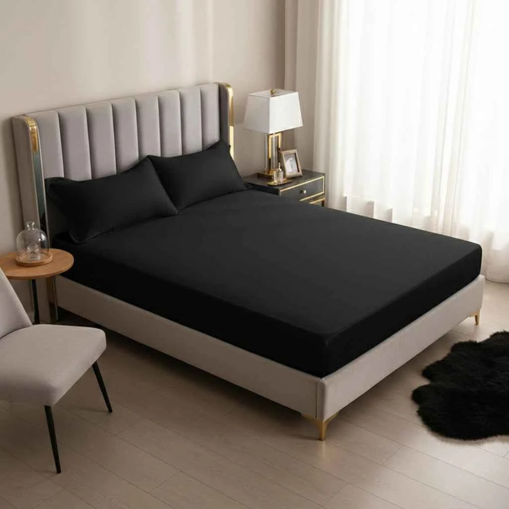 Drap-Housse Style Européen – Tissu Polyester Doux avec Coins Élastiques