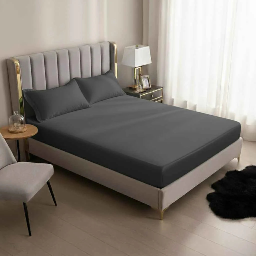 Drap-Housse Style Européen – Tissu Polyester Doux avec Coins Élastiques