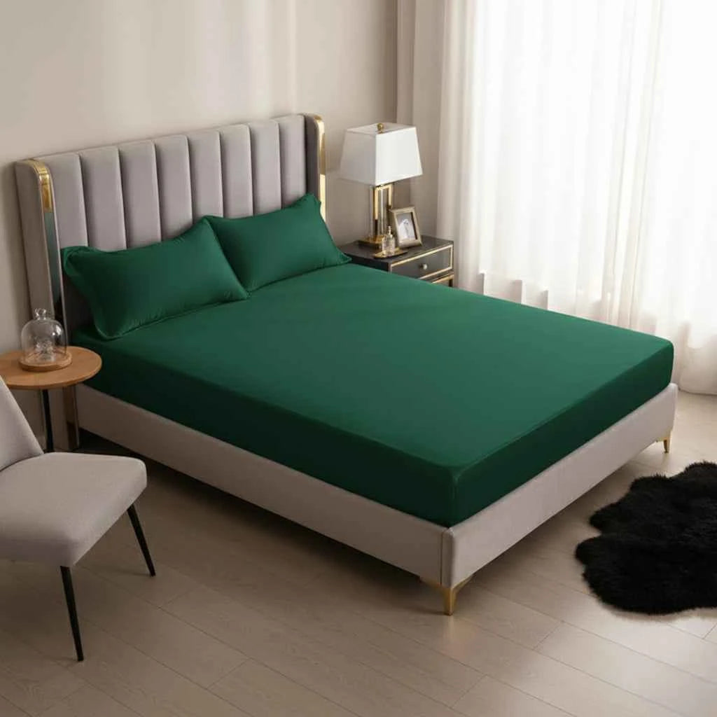 Drap-Housse Style Européen – Tissu Polyester Doux avec Coins Élastiques