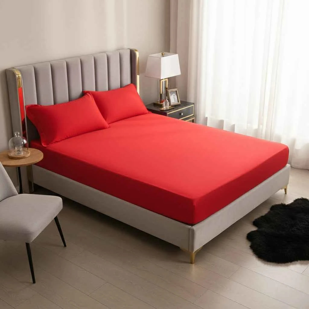 Drap-Housse Style Européen – Tissu Polyester Doux avec Coins Élastiques